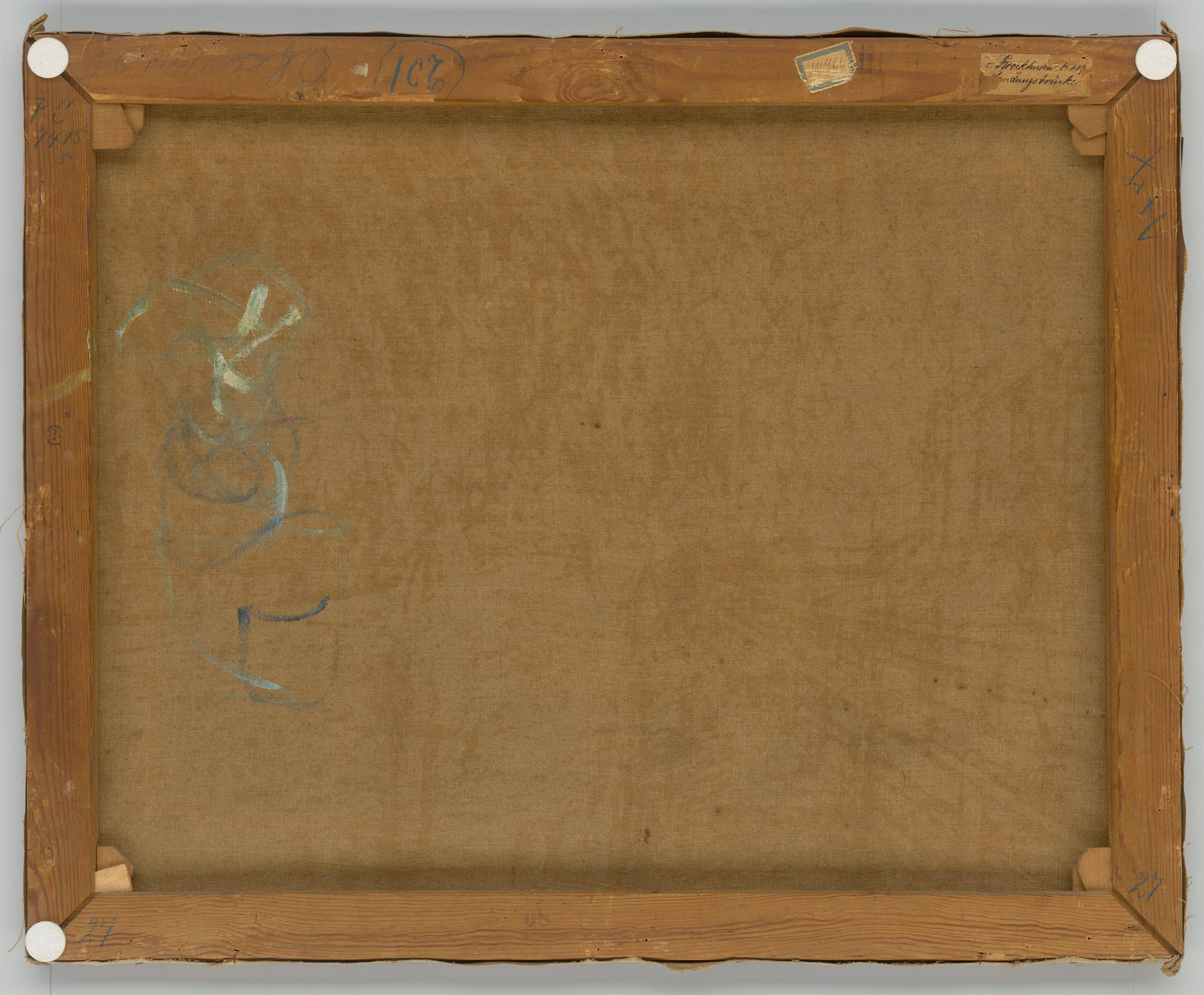 Auf diesem Bild ist das folgende Kunstwerk zu sehen: Theo von Brockhusen. Landungsbrücke in Nieuport. 1910.