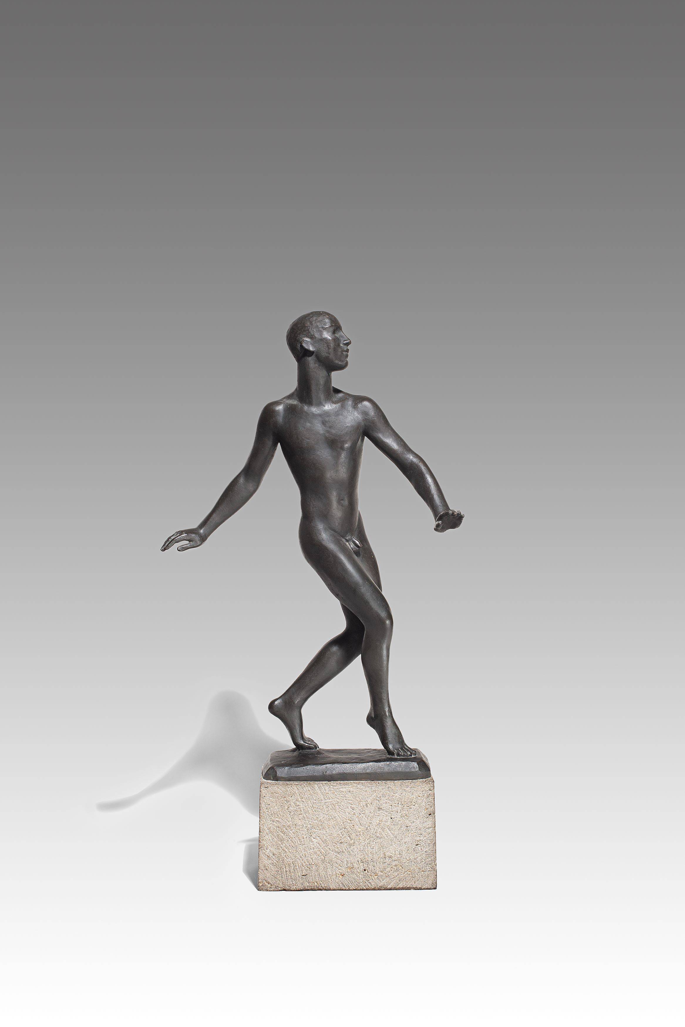 Auf diesem Bild ist das folgende Kunstwerk zu sehen: Georg Kolbe. „Tänzer Nijinsky“. 1913/19.