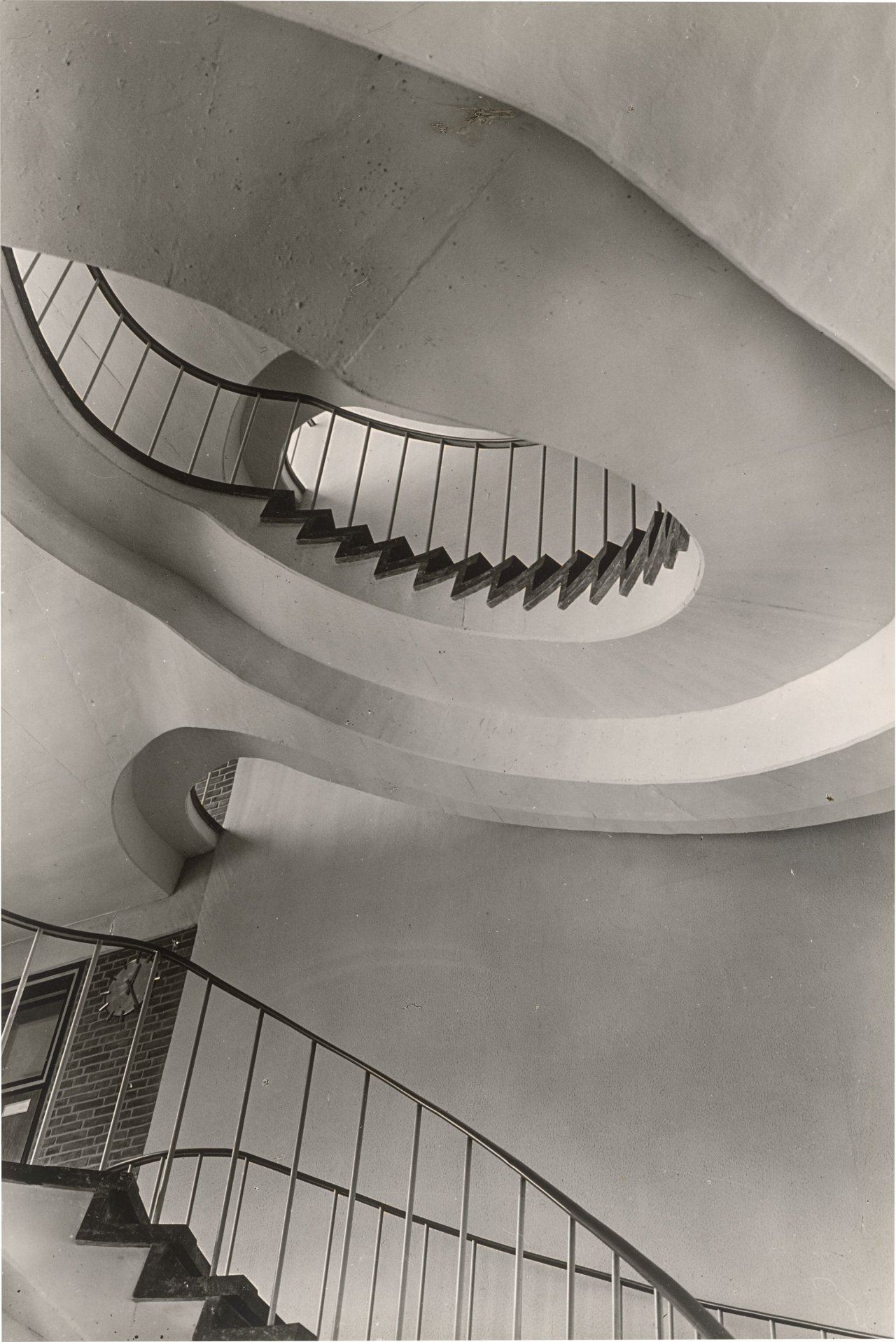 This picture shows the following artwork: Max Baur. Collection: Stairwells. 1950s.