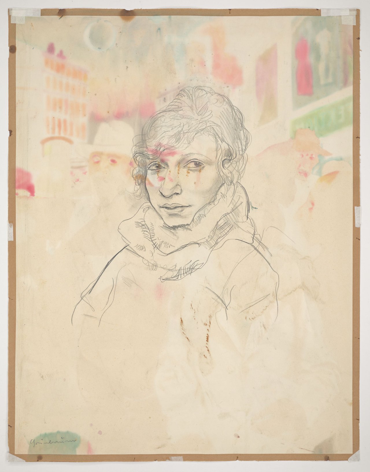 This picture shows the following artwork: Rudolf Schlichter. Hausvogteiplatz. 1926.