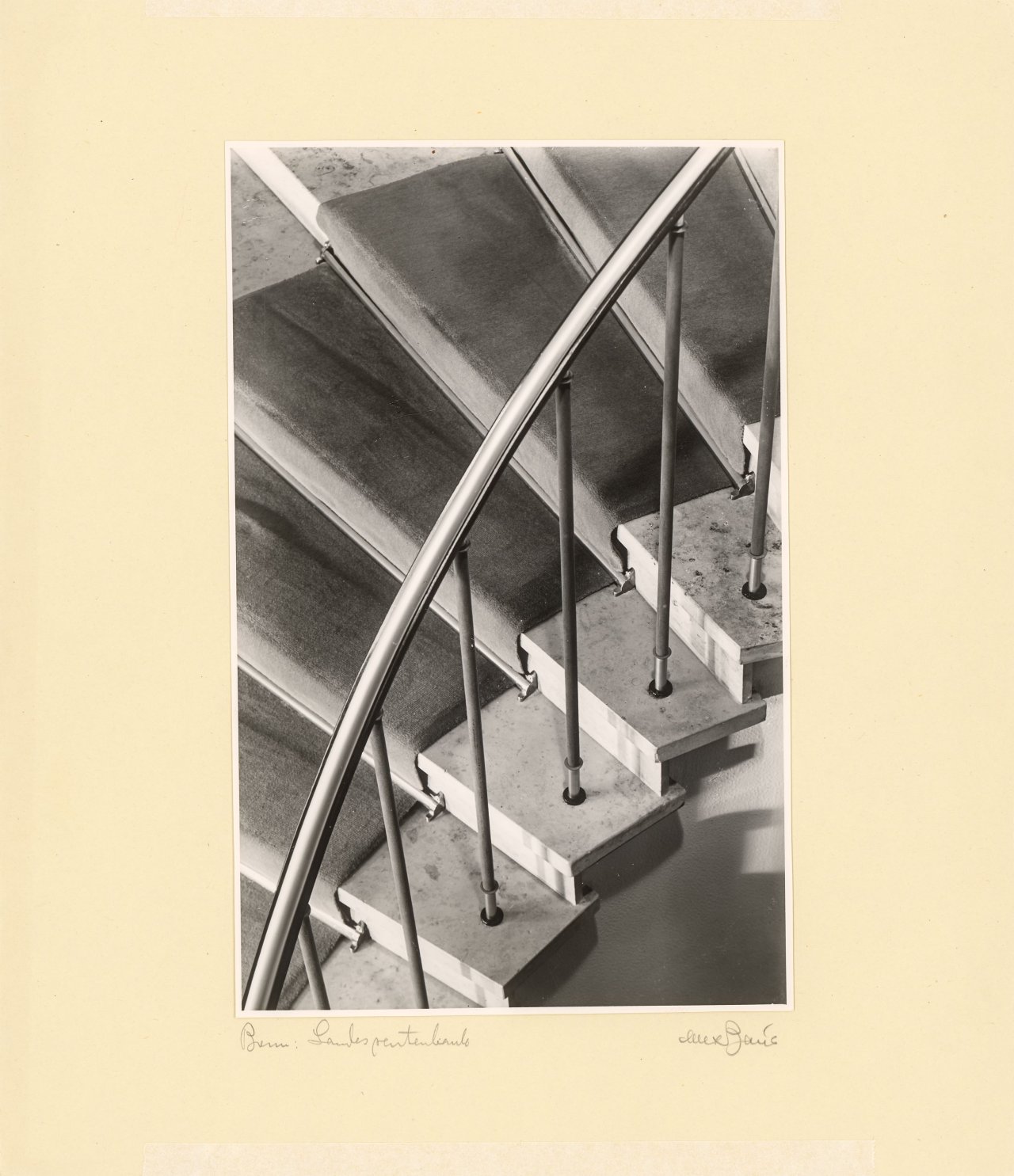 This picture shows the following artwork: Max Baur. Collection: Stairwells. 1950s.