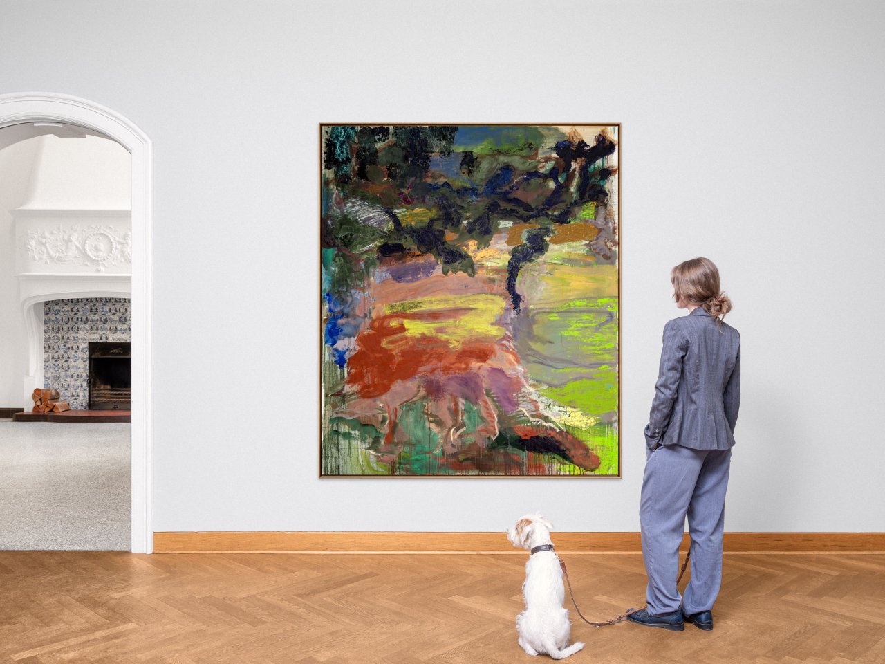 This picture shows the following artwork: Per Kirkeby. ”Første Sommer”. 1987.