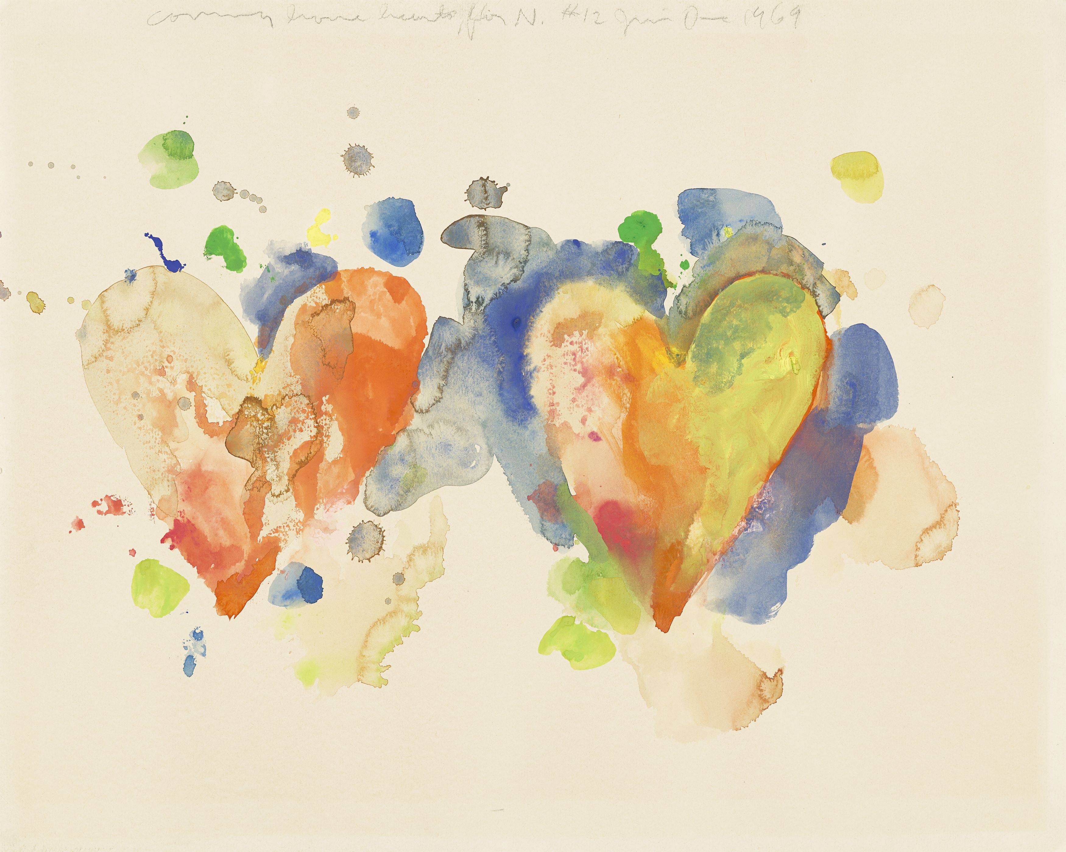 This picture shows the following artwork: Jim Dine. ”coming home hearts, for N. #12”. 1969.