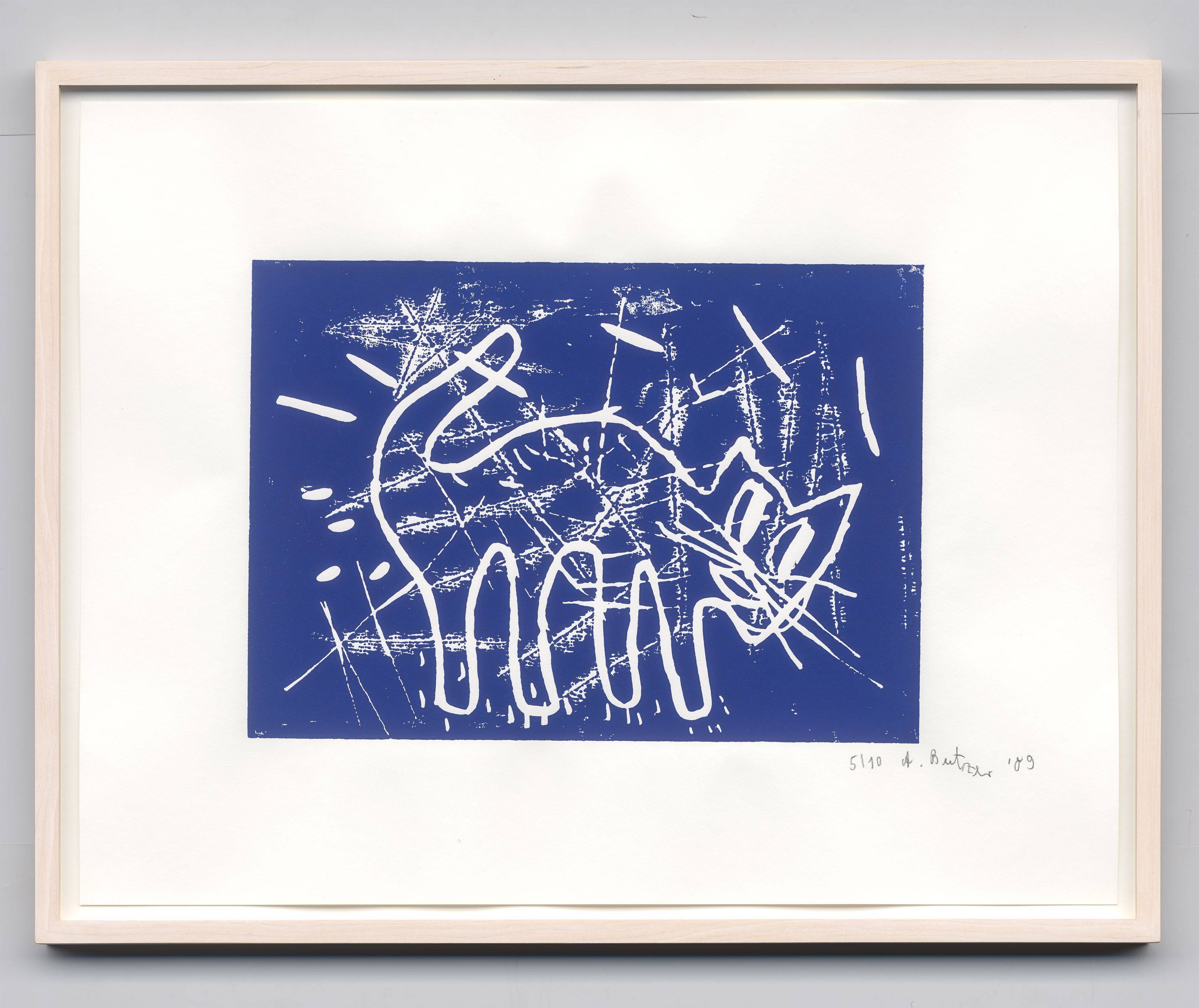 This picture shows the following artwork: André Butzer. Untitled (cats). 2009.