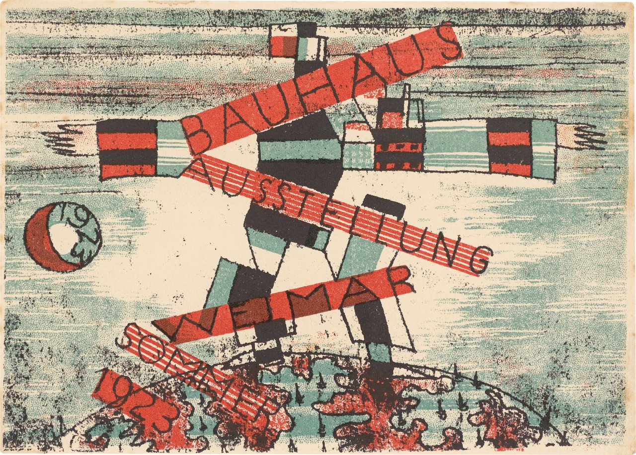 Auf diesem Bild ist das folgende Kunstwerk zu sehen: Ludwig Hirschfeld-Mack. „Bauhaus Ausstellung Weimar Sommer 1923“. 1923.