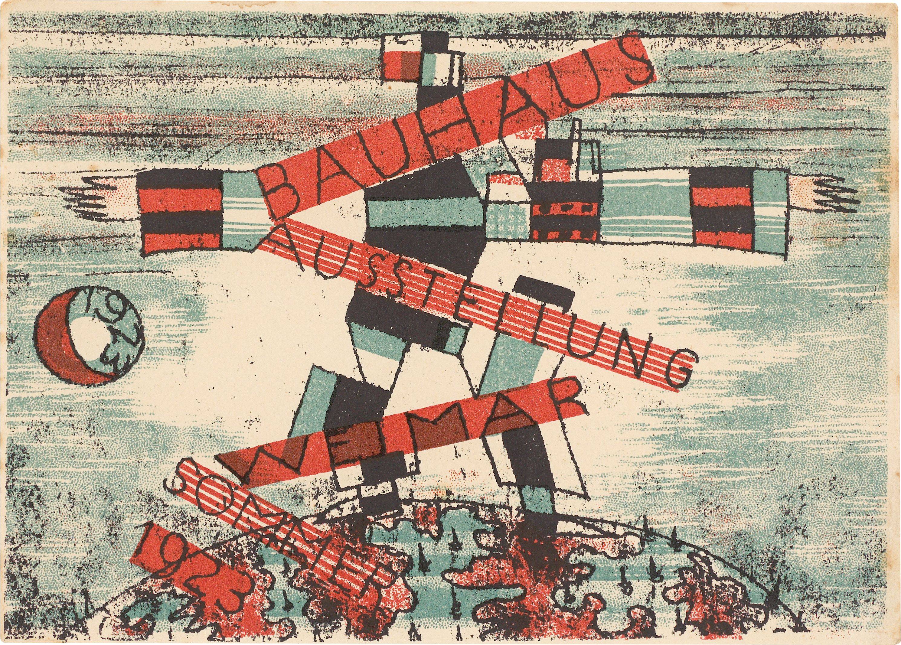 Auf diesem Bild ist das folgende Kunstwerk zu sehen: Ludwig Hirschfeld-Mack. „Bauhaus Ausstellung Weimar Sommer 1923“. 1923.