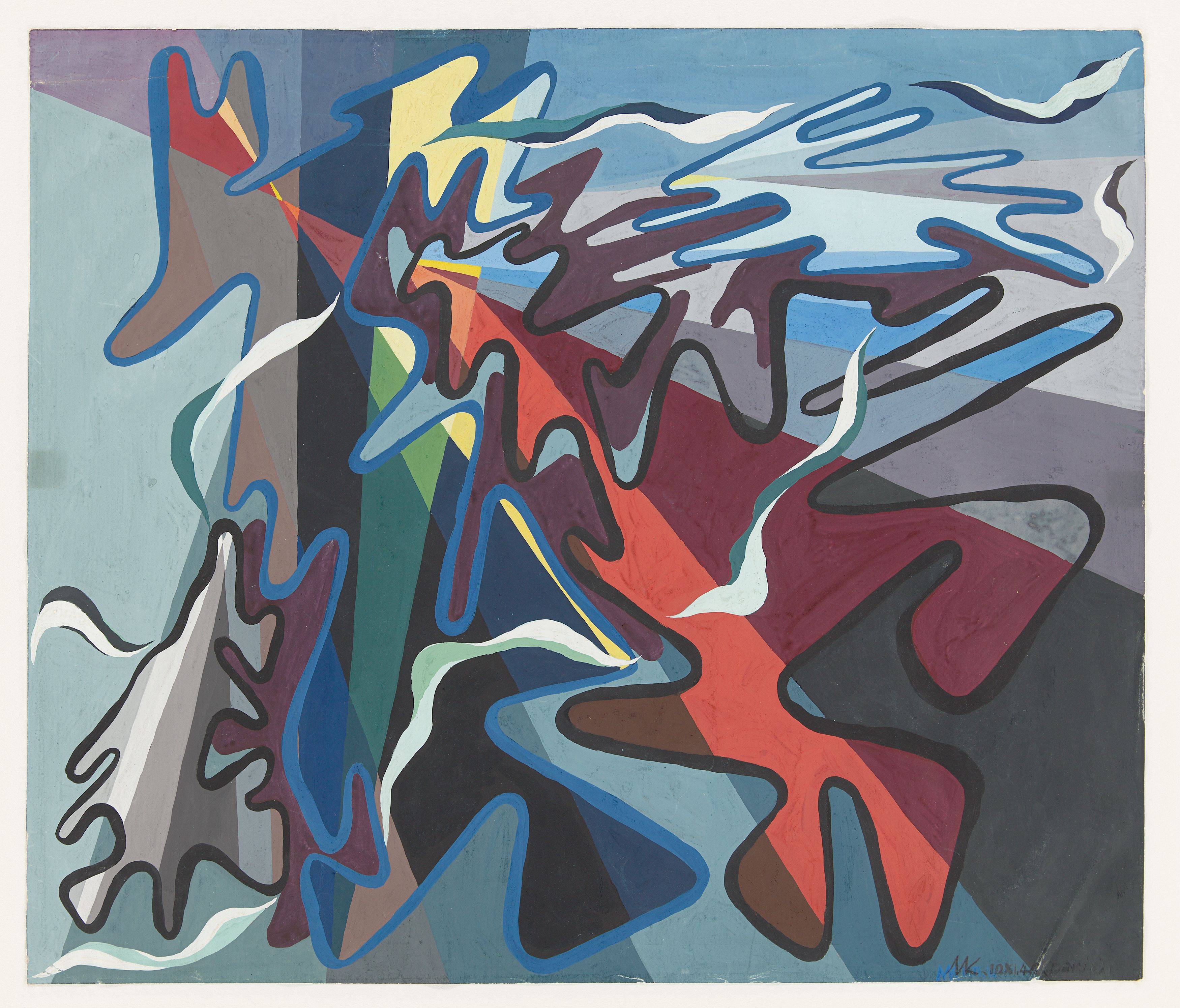 Auf diesem Bild ist das folgende Kunstwerk zu sehen: Erich Müller-Kraus. Ohne Titel. 1940.