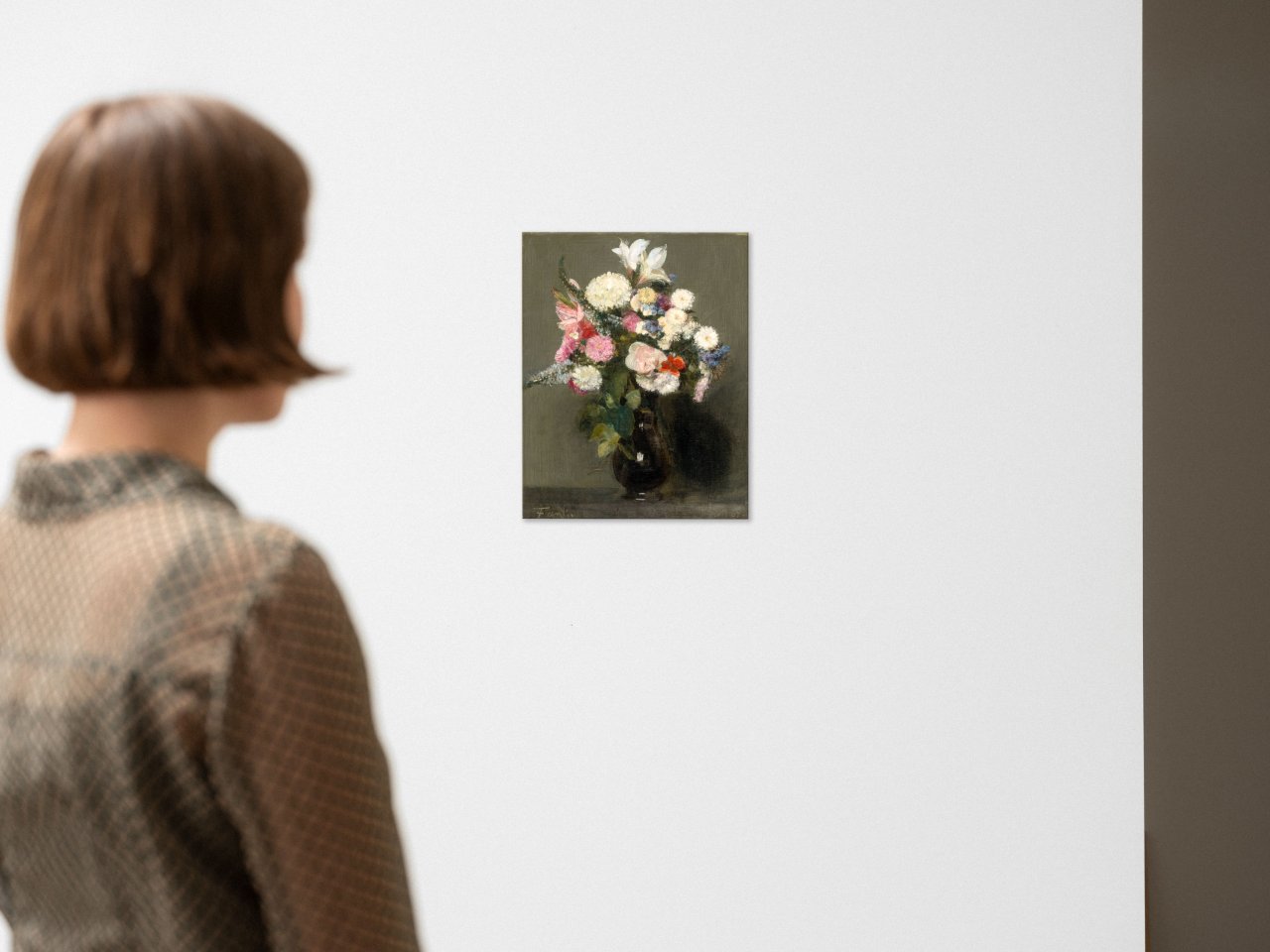 This picture shows the following artwork: Henri Fantin-Latour. ”Fleurs”. 1861.