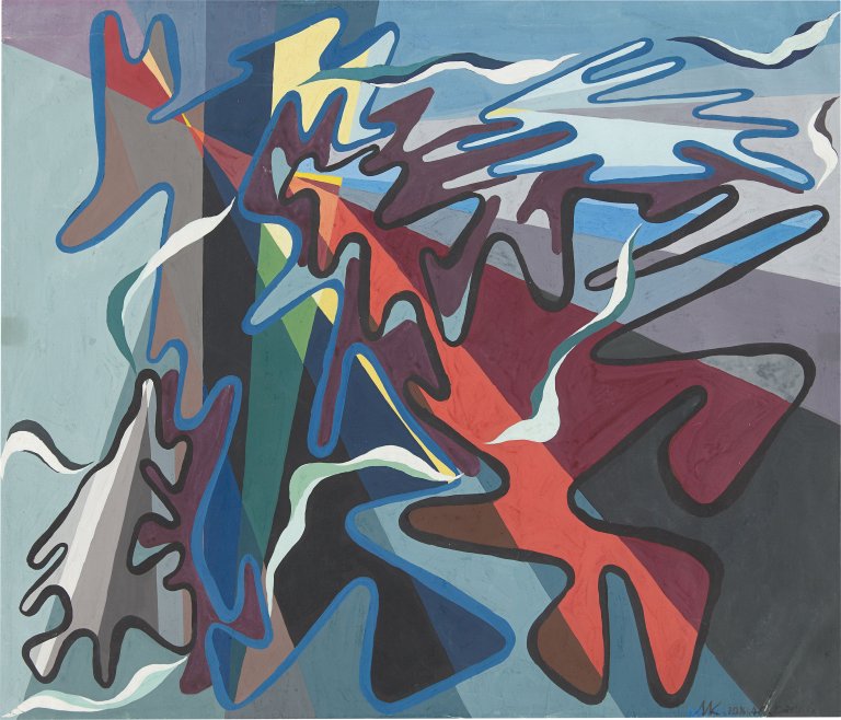 Auf diesem Bild ist das folgende Kunstwerk zu sehen: Erich Müller-Kraus. Ohne Titel. 1940.