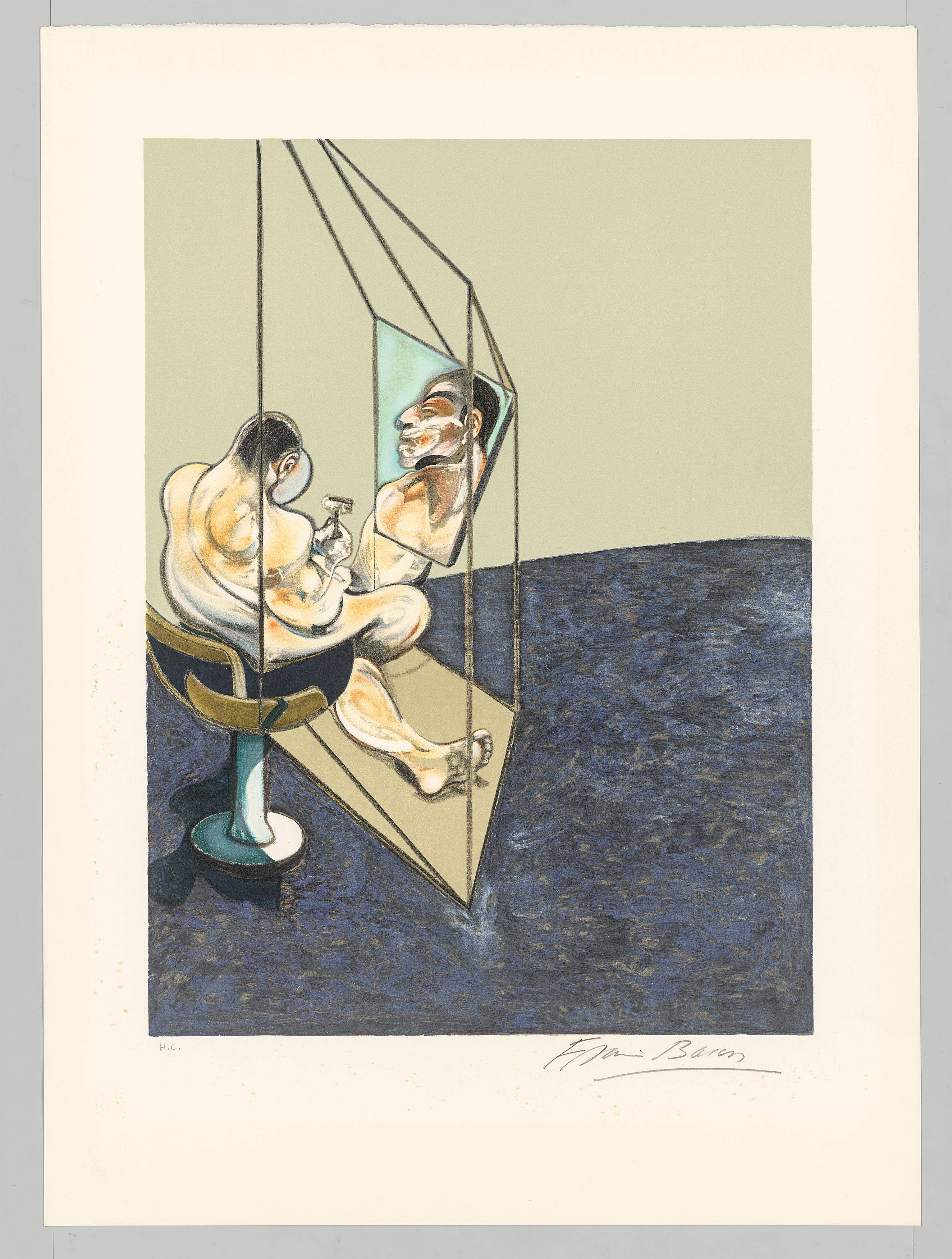 This picture shows the following artwork: Francis Bacon. ”Three studies of the male back”. 1987.