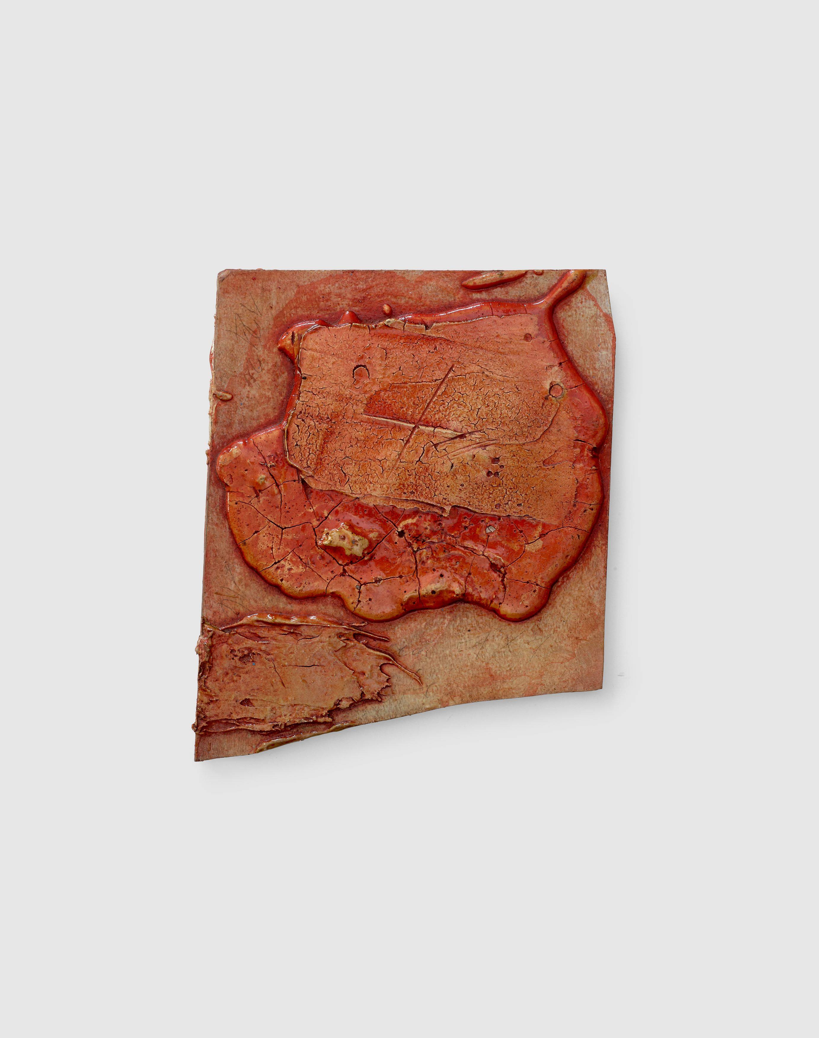 This picture shows the following artwork: Hermann Glöckner. Amorphe Strukturen in Lack. 1965.