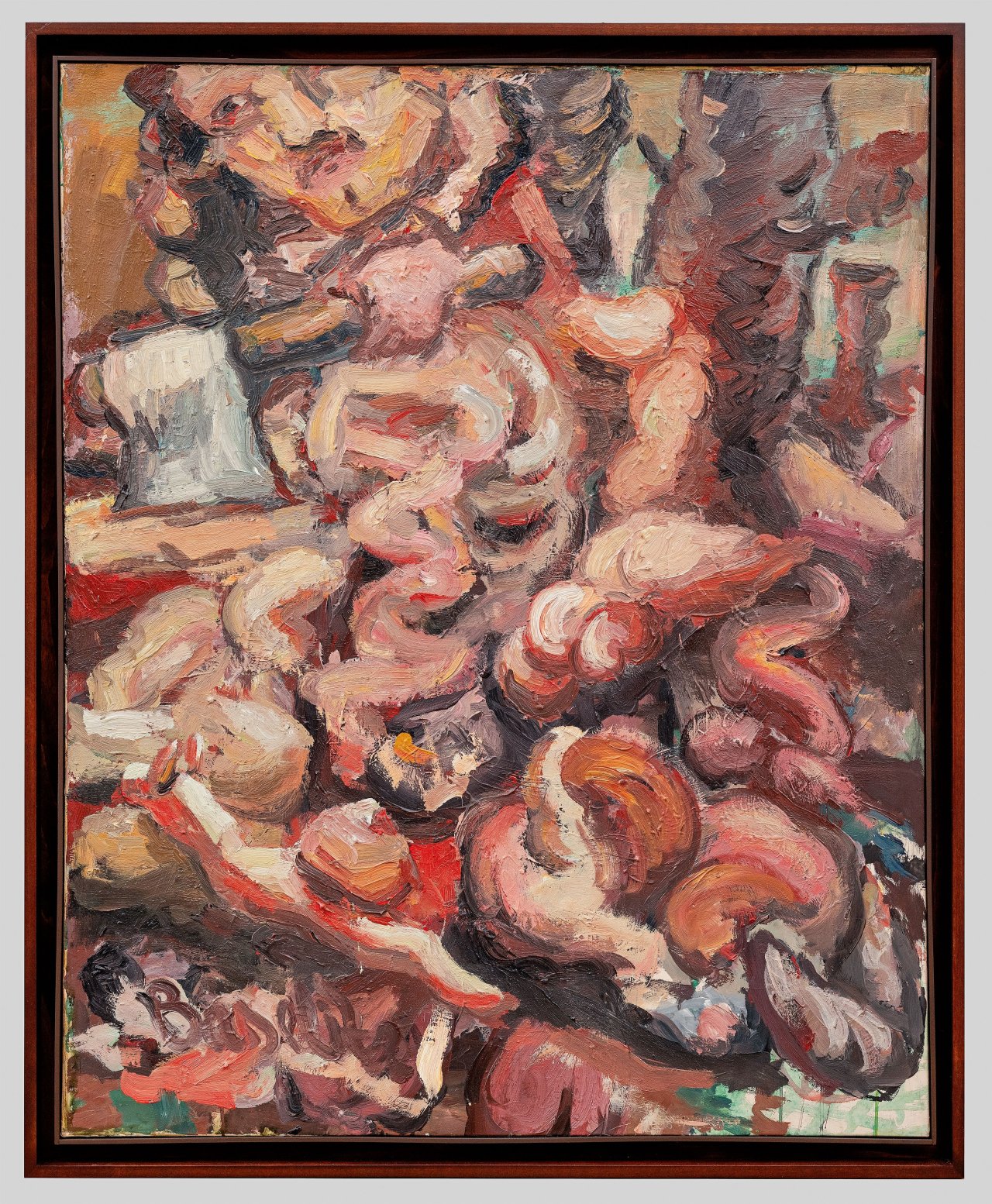 Auf diesem Bild ist das folgende Kunstwerk zu sehen: Georg Baselitz. „Ein Werktätiger“. 1967.