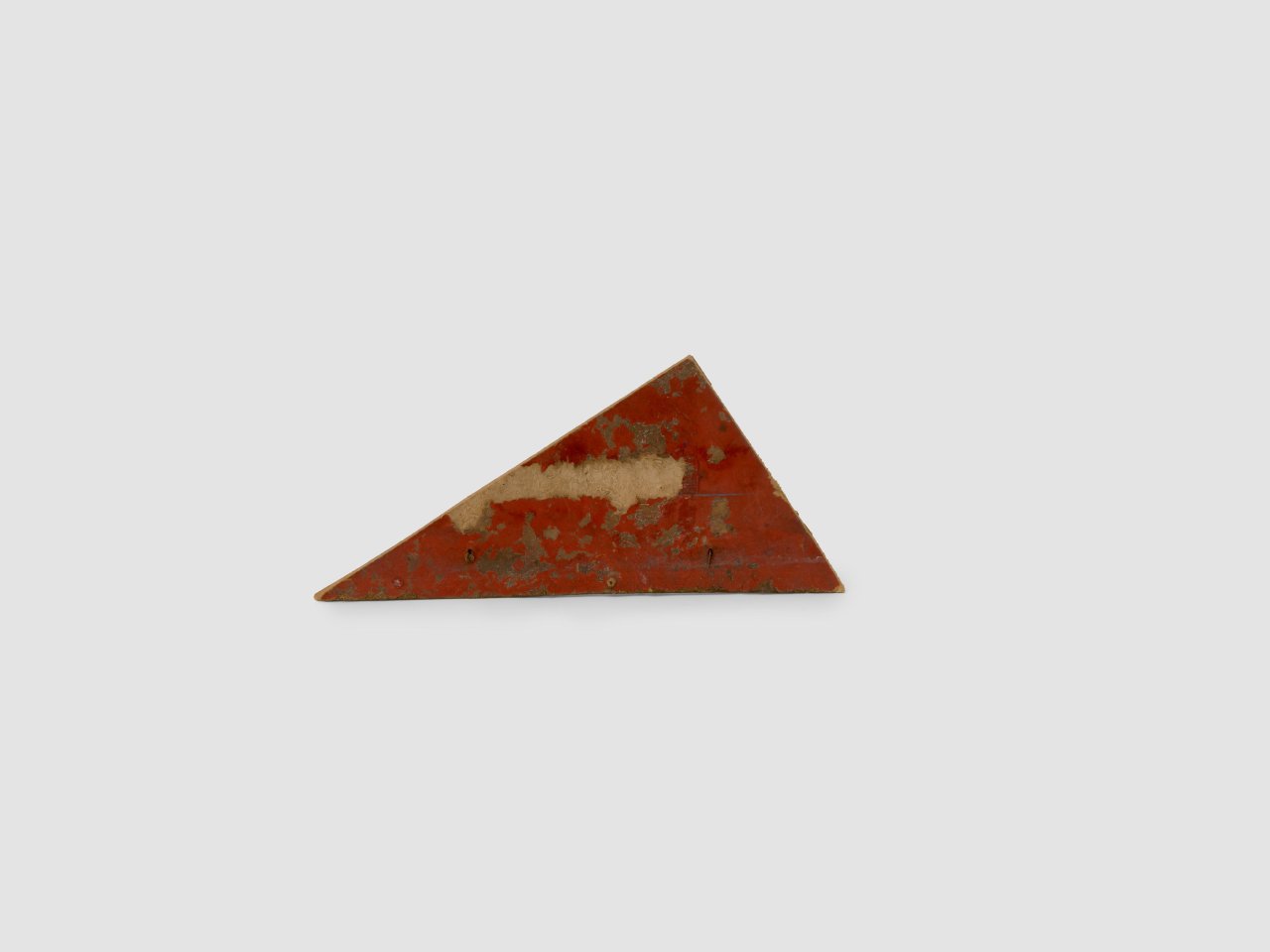 This picture shows the following artwork: Hermann Glöckner. Zwei aneinandergefügte rechtwinklige Dreiecke. 1966.