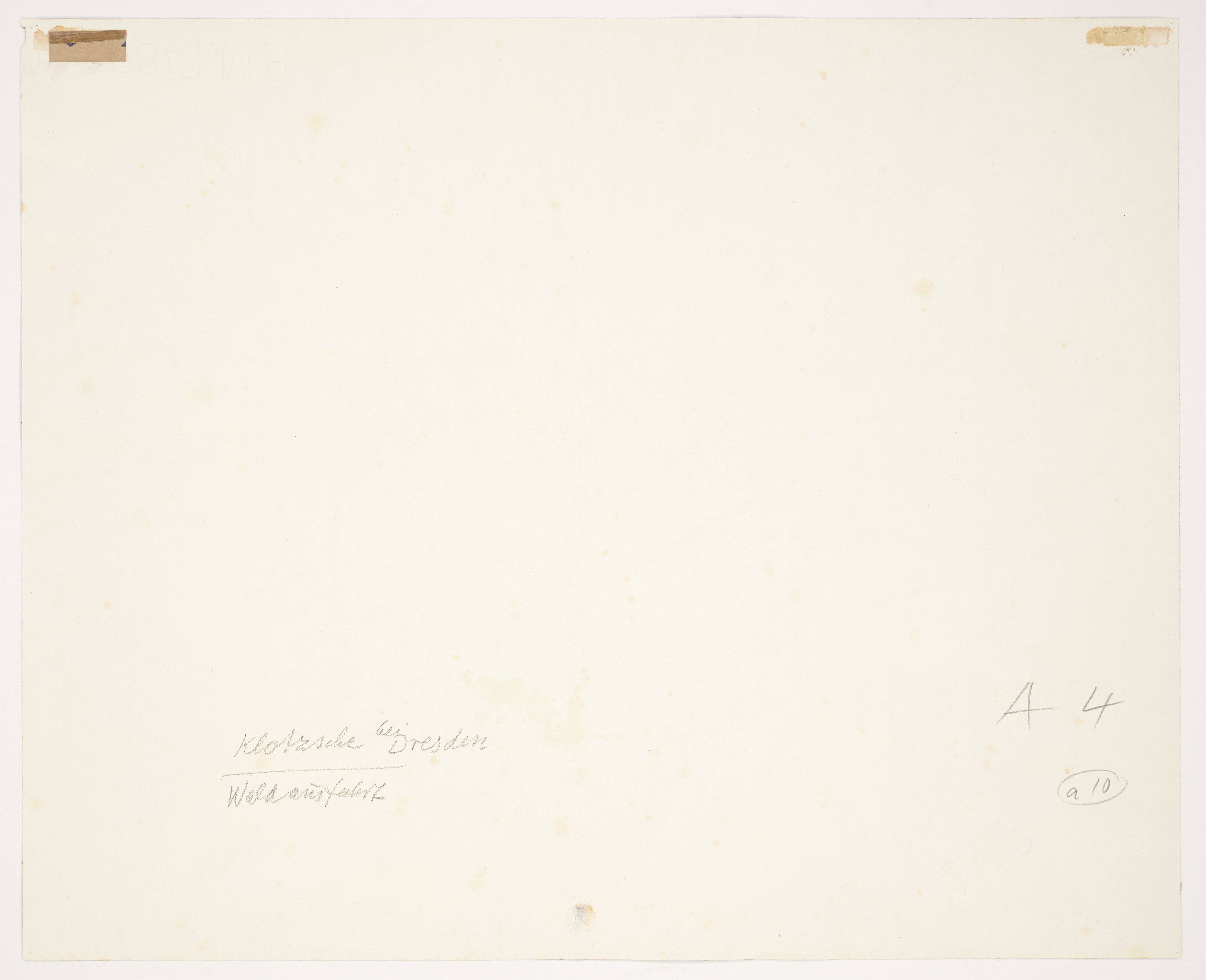 This picture shows the following artwork: Conrad Felixmüller. ”Klotzsche bei Dresden, Waldausfahrt”. 1931.