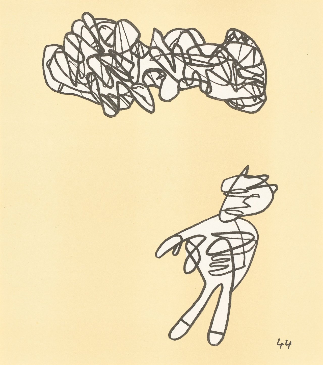 This picture shows the following artwork: Jean Dubuffet. ”Conjectures”. 1983.