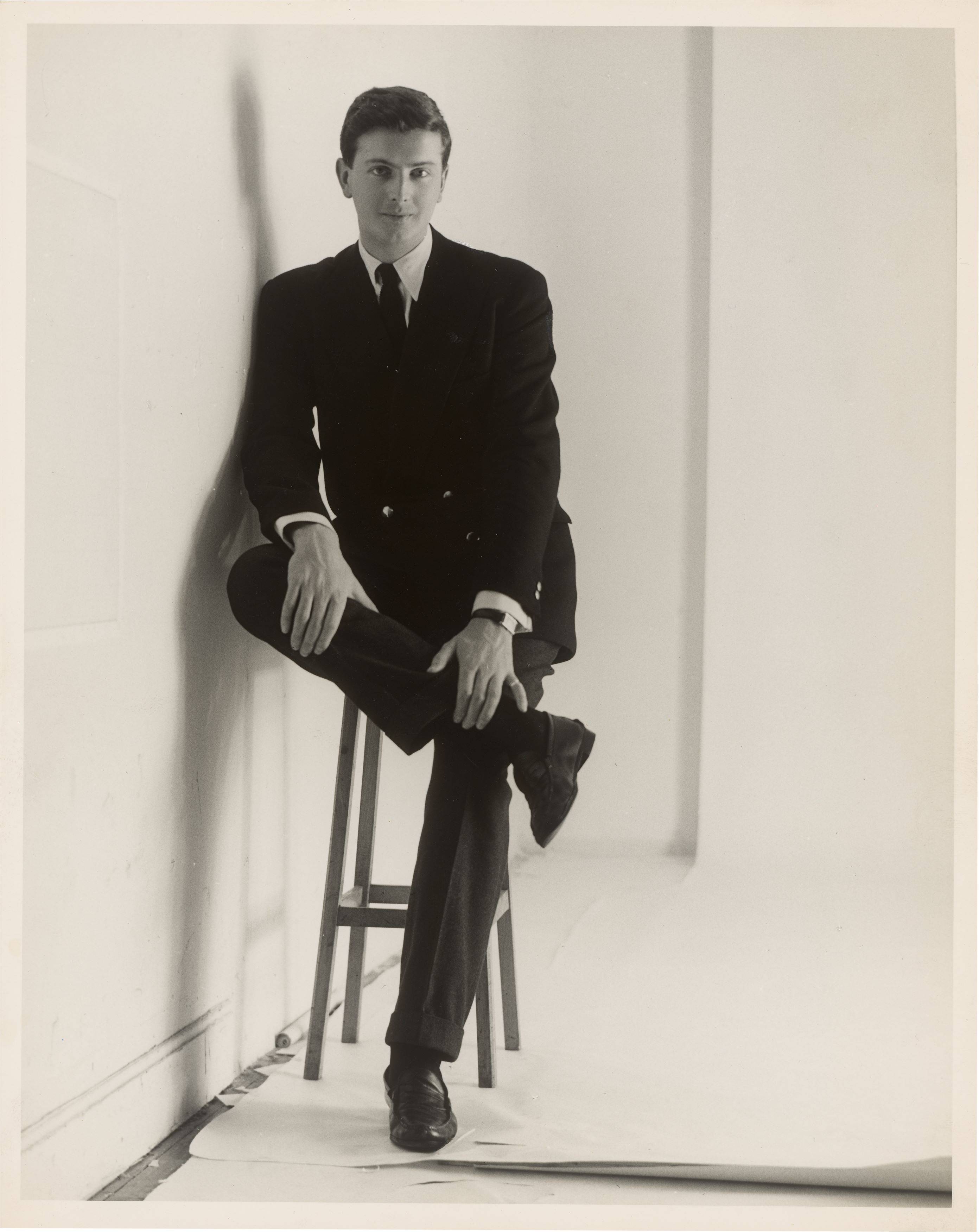 This picture shows the following artwork: Yvonne Chevalier. Hubert de Givenchy. Circa 1950.