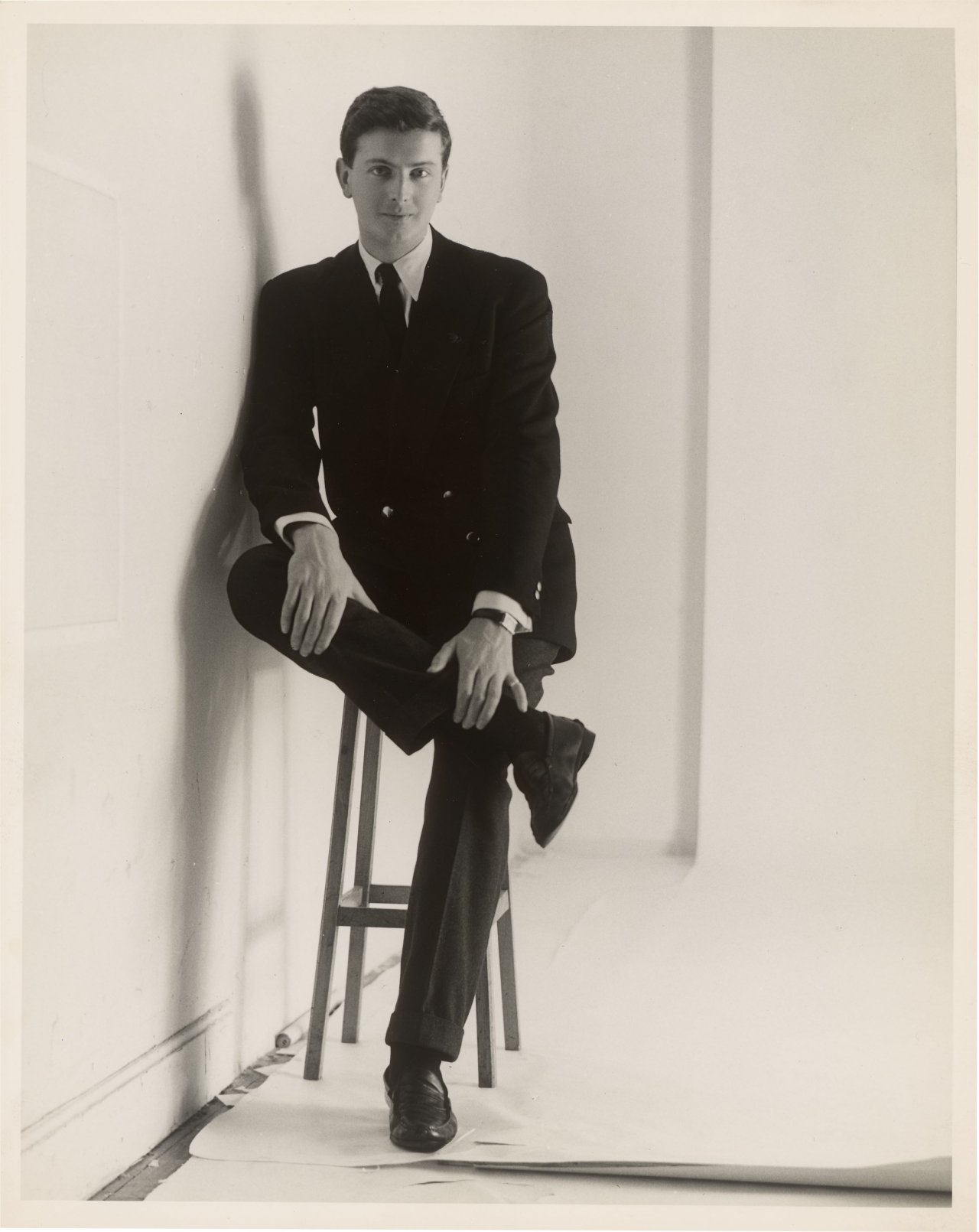 This picture shows the following artwork: Yvonne Chevalier. Hubert de Givenchy. Circa 1950.