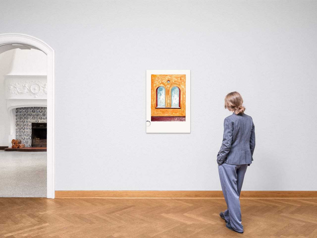 This picture shows the following artwork: Thomas Schütte. ”DIE BURG” (Window). 1984.