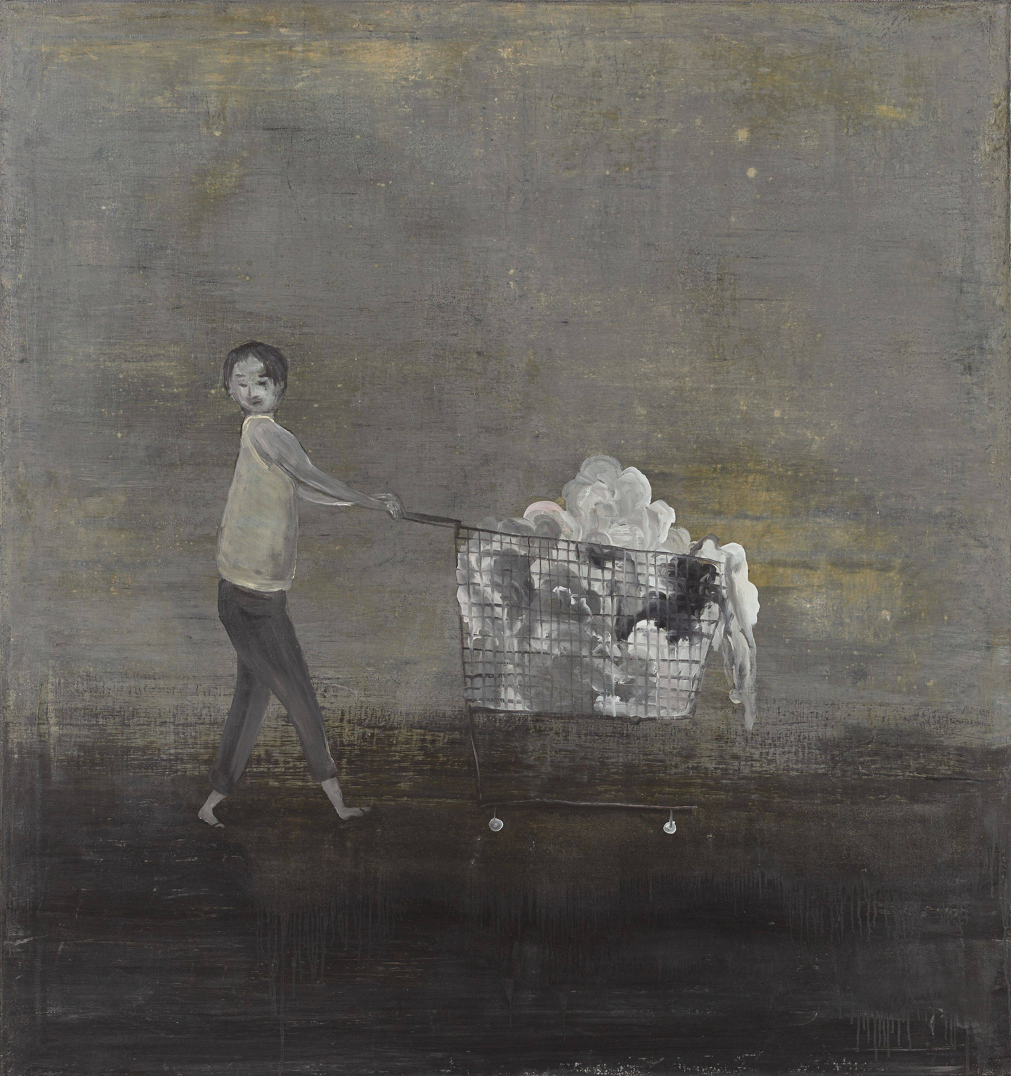 Auf diesem Bild ist das folgende Kunstwerk zu sehen: Norbert Schwontkowski. Schlafwandler. 2006.