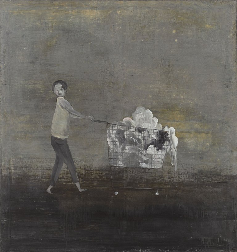 Auf diesem Bild ist das folgende Kunstwerk zu sehen: Norbert Schwontkowski. Schlafwandler. 2006.