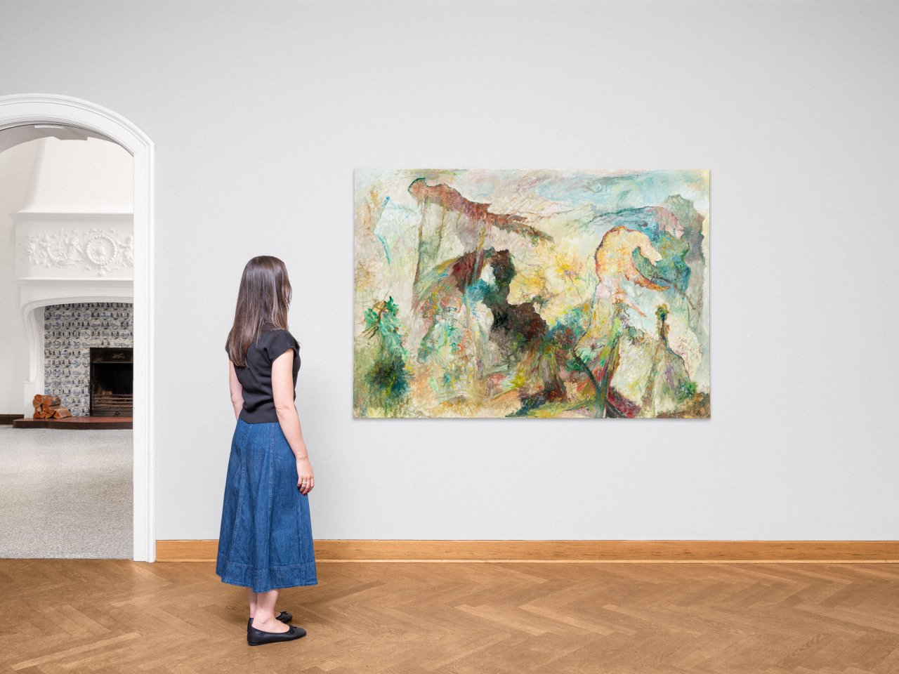 Auf diesem Bild ist das folgende Kunstwerk zu sehen: Bernard Schultze. „mit Gleichmut