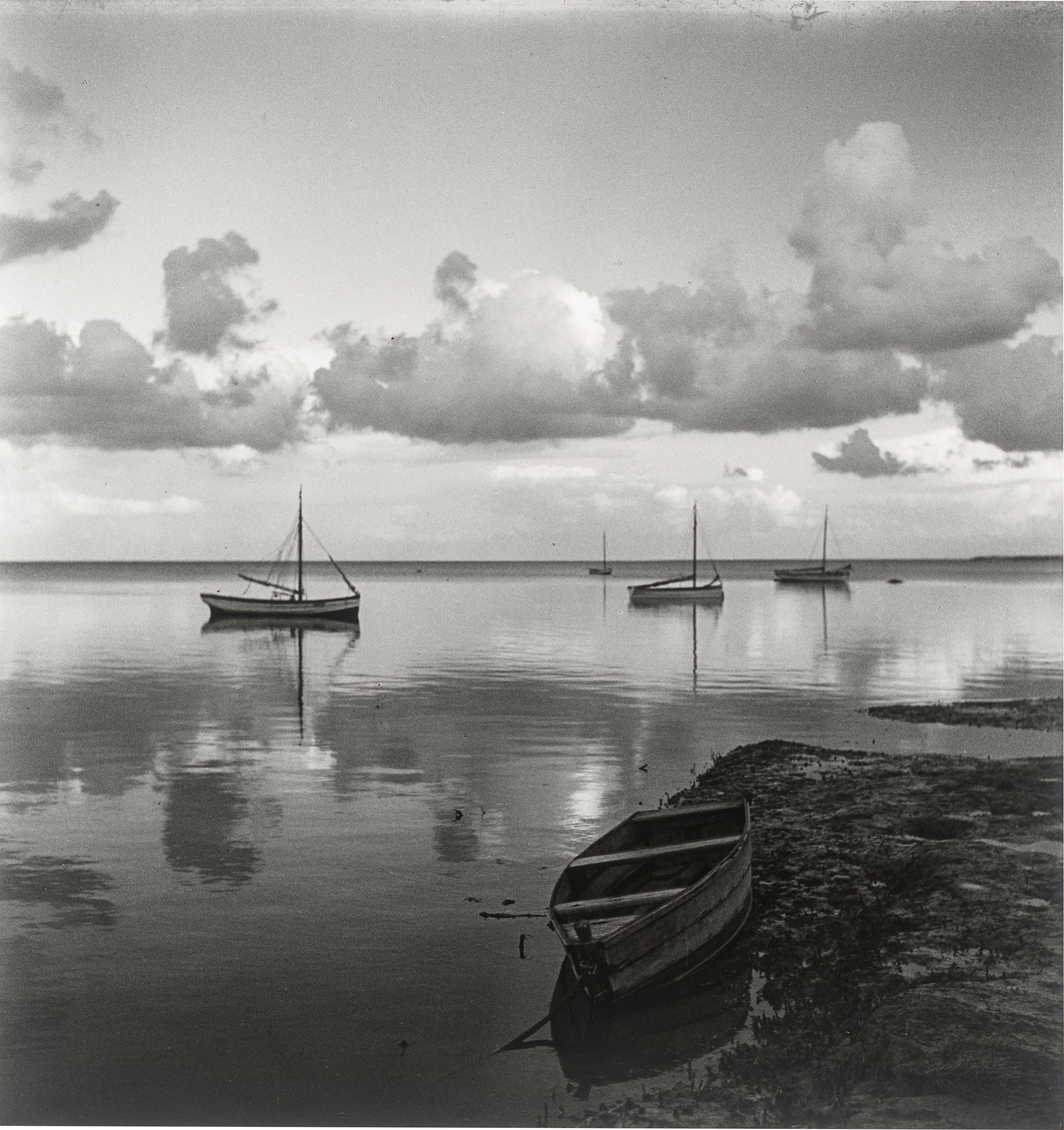 This picture shows the following artwork: Bleicke Bleicken. Abend am Haff I, Keitum (An evening by the Lagoon). 1931/35.