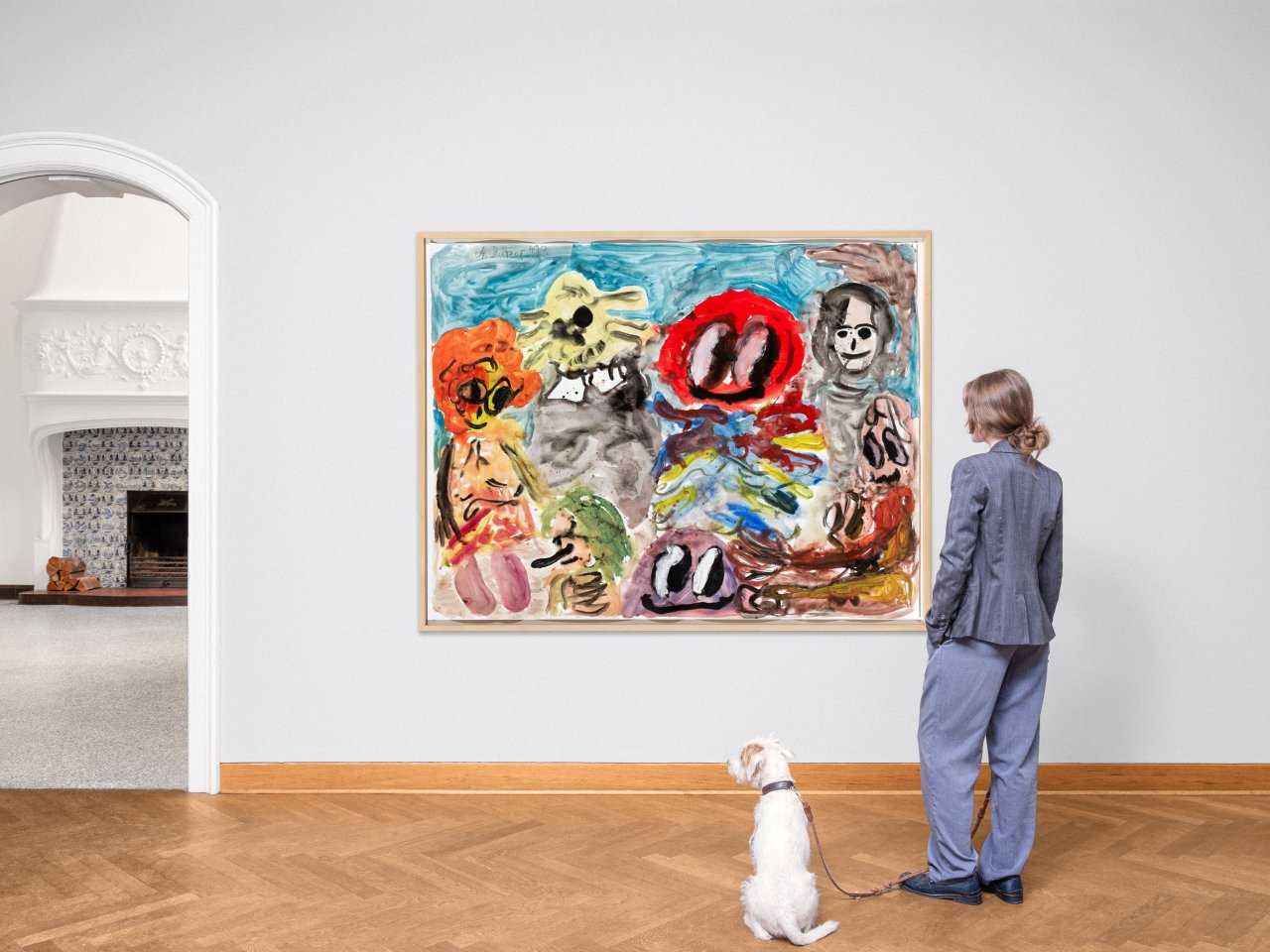 Auf diesem Bild ist das folgende Kunstwerk zu sehen: André Butzer. Ohne Titel. 2003.