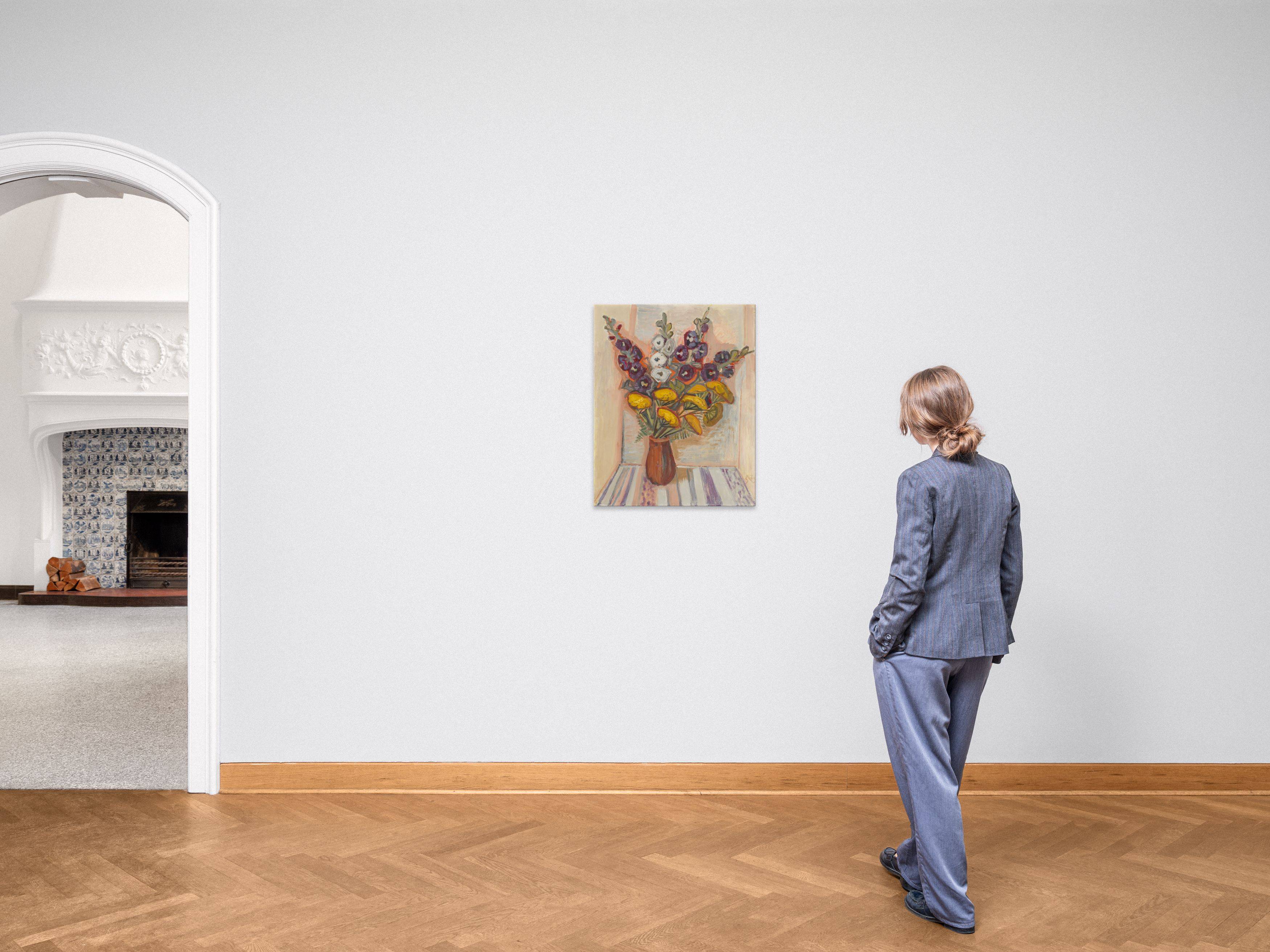 This picture shows the following artwork: Otto Dix. ”Blumen in braunem Krug”. 1955.