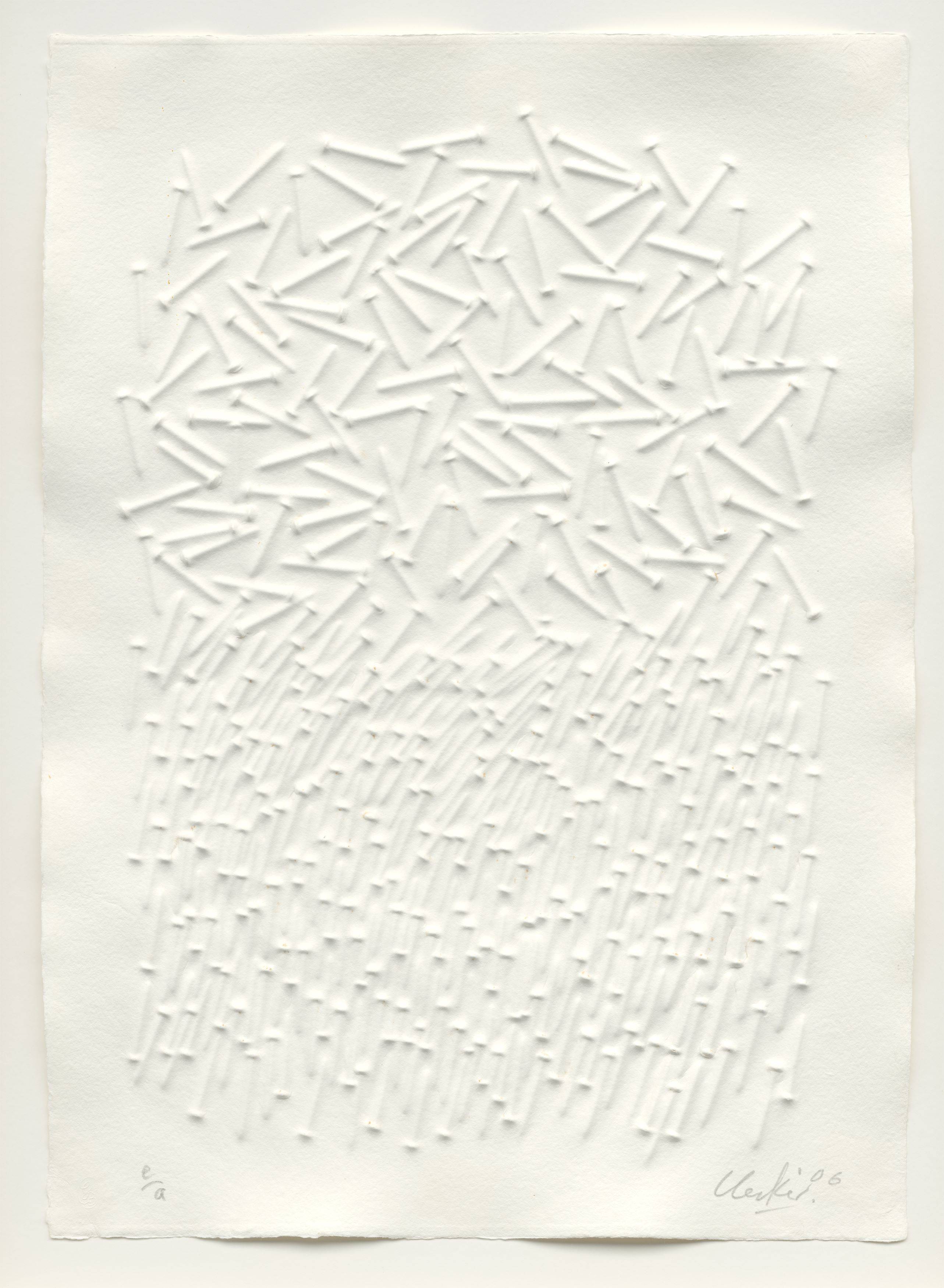 This picture shows the following artwork: Günther Uecker. ”Baum”. 2006.