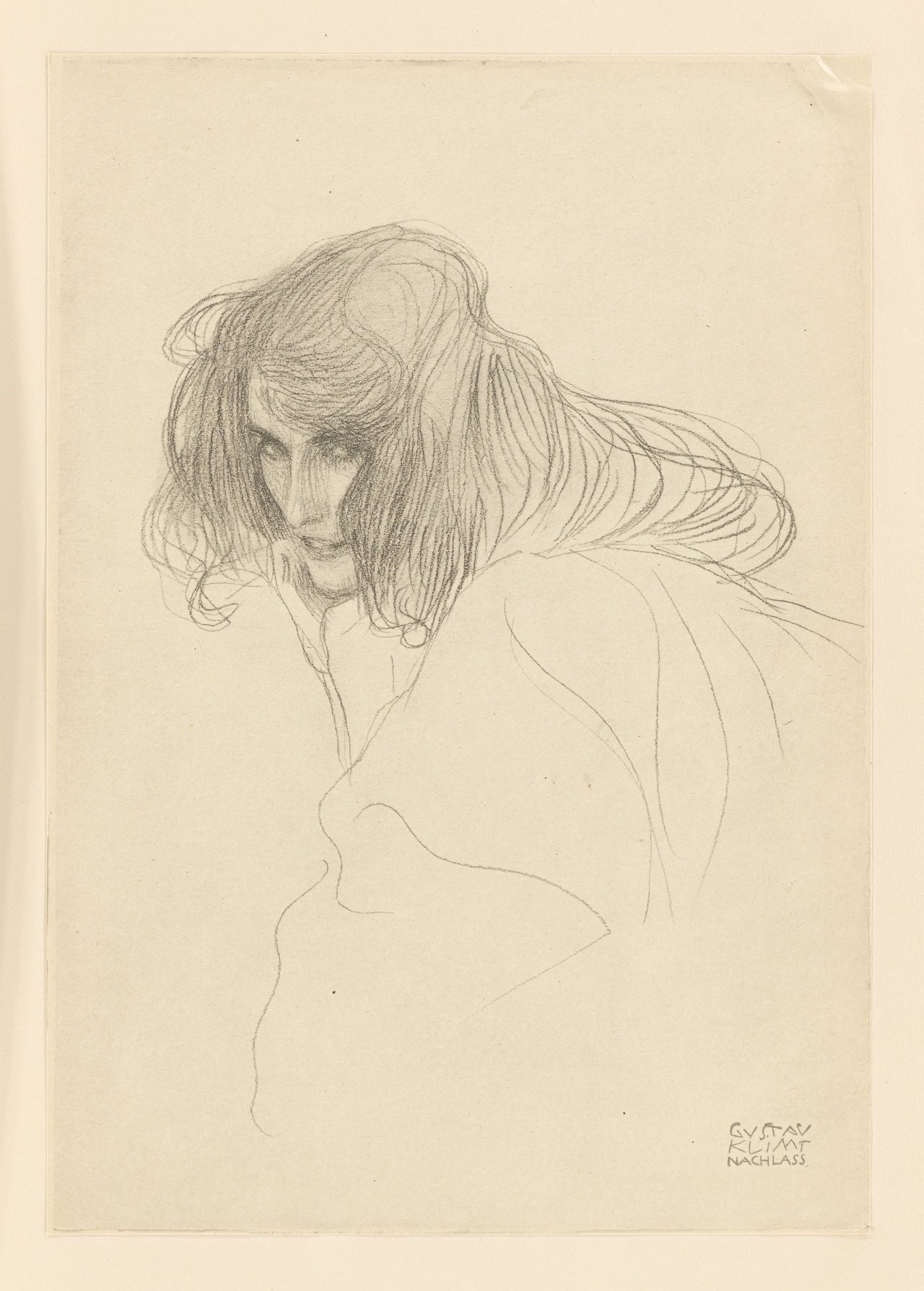This picture shows the following artwork: Gustav Klimt. ”25 Handzeichnungen”. 1919.