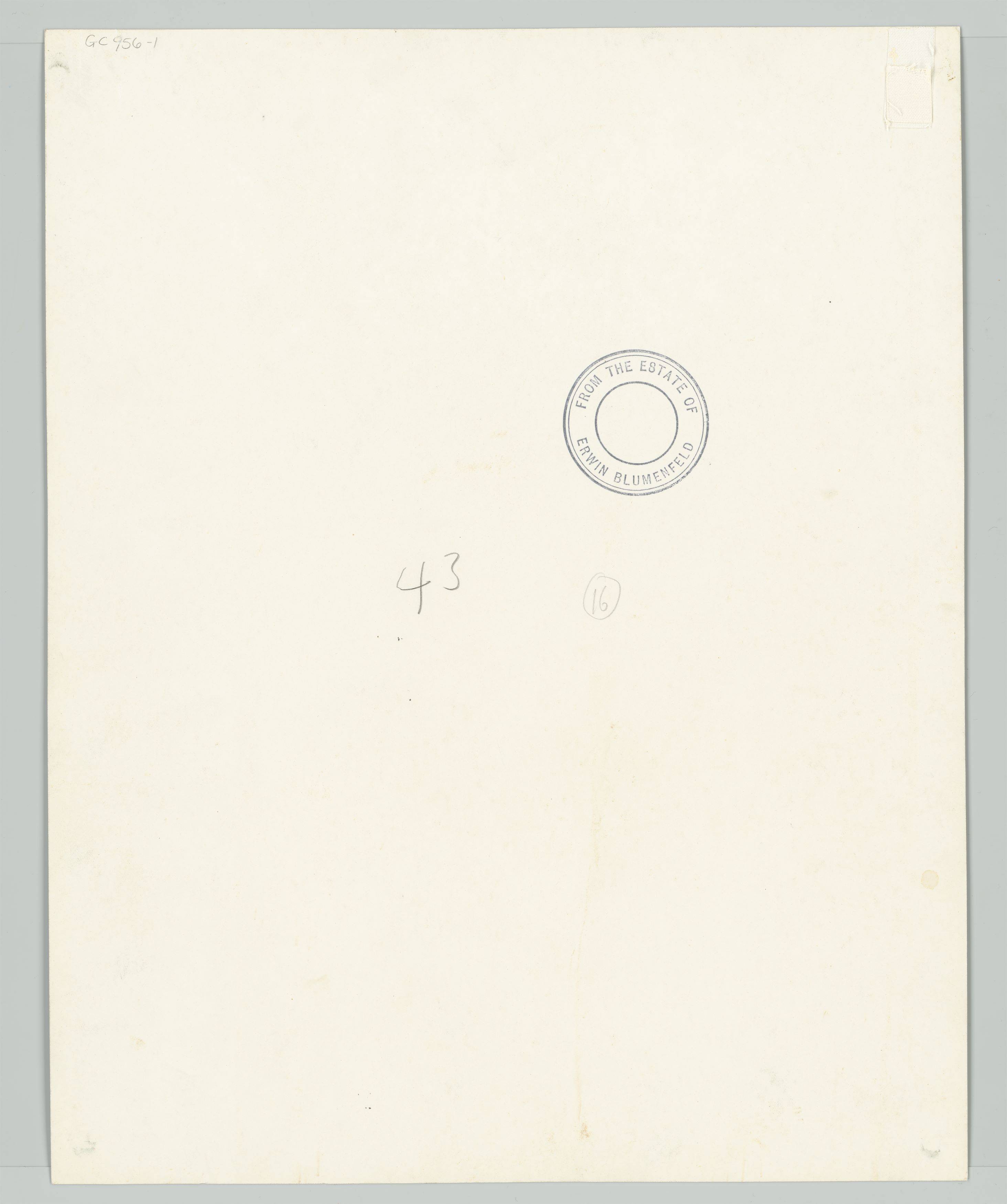 This picture shows the following artwork: Erwin Blumenfeld. Portrait of a Woman, New York. 1943.