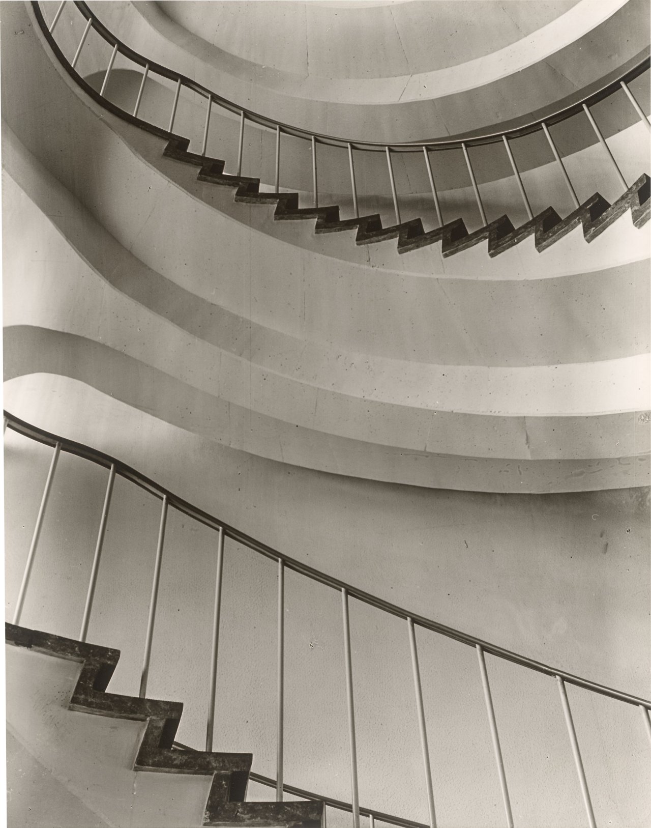 This picture shows the following artwork: Max Baur. Collection: Stairwells. 1950s.