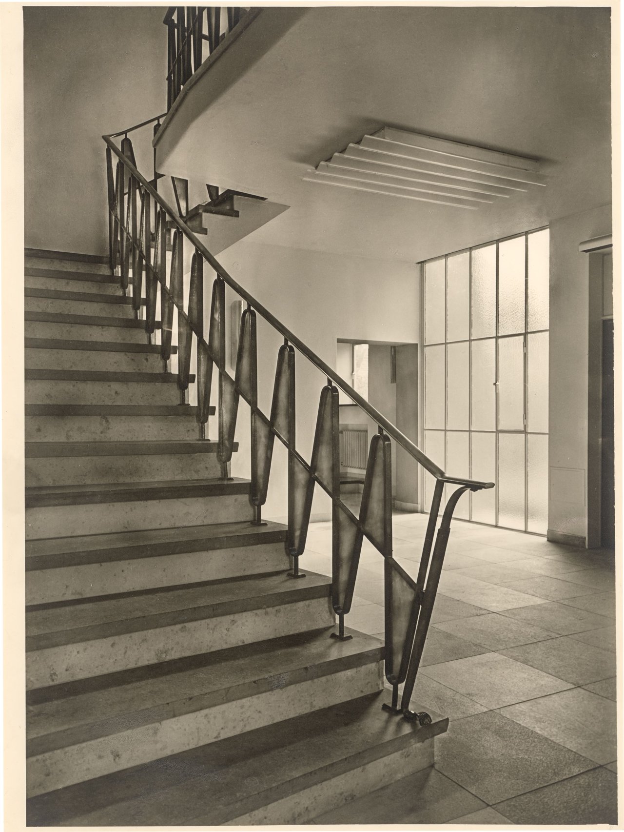 This picture shows the following artwork: Max Baur. Collection: Stairwells. 1950s.
