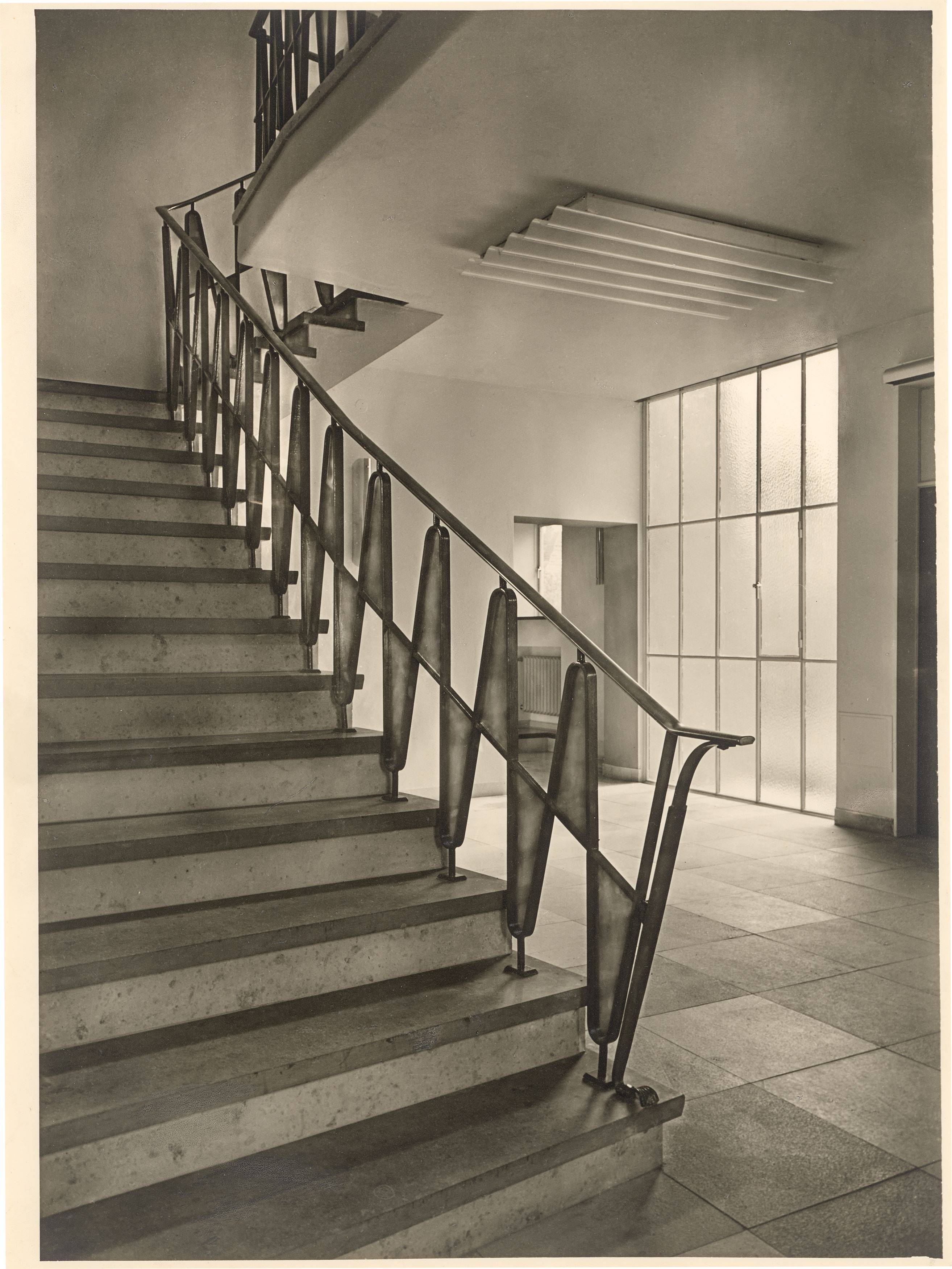 This picture shows the following artwork: Max Baur. Collection: Stairwells. 1950s.