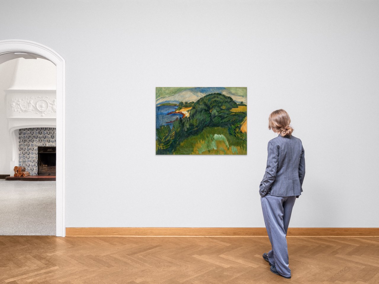 This picture shows the following artwork: Ernst Ludwig Kirchner. ”Große Fehmarnküste”. 1913.