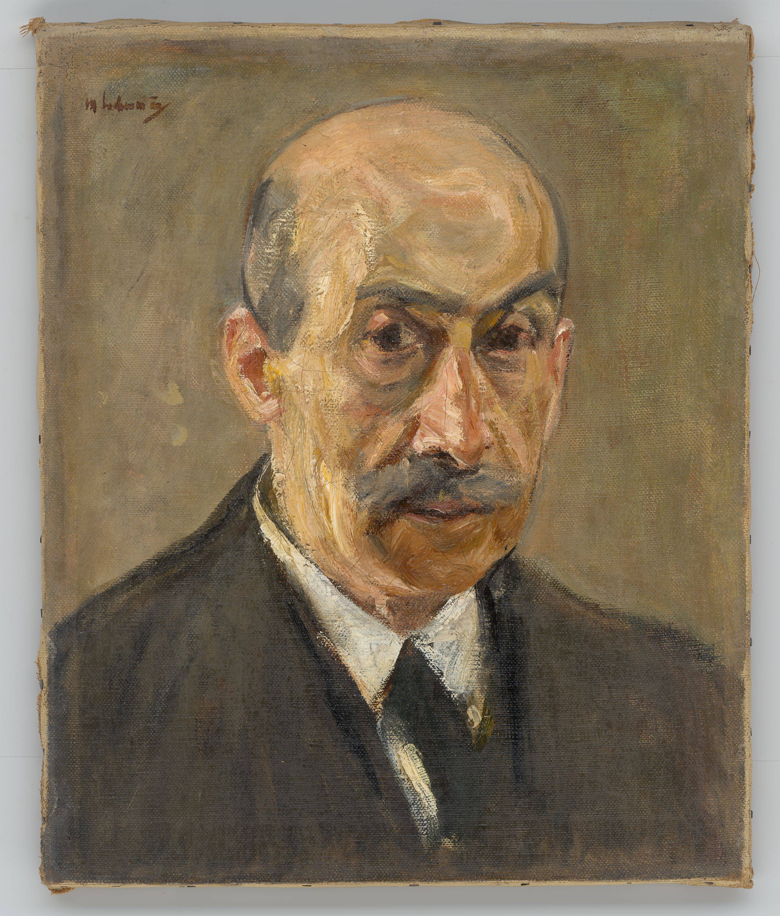 Auf diesem Bild ist das folgende Kunstwerk zu sehen: Max Liebermann. „Selbstbildnis“. 1919/22.