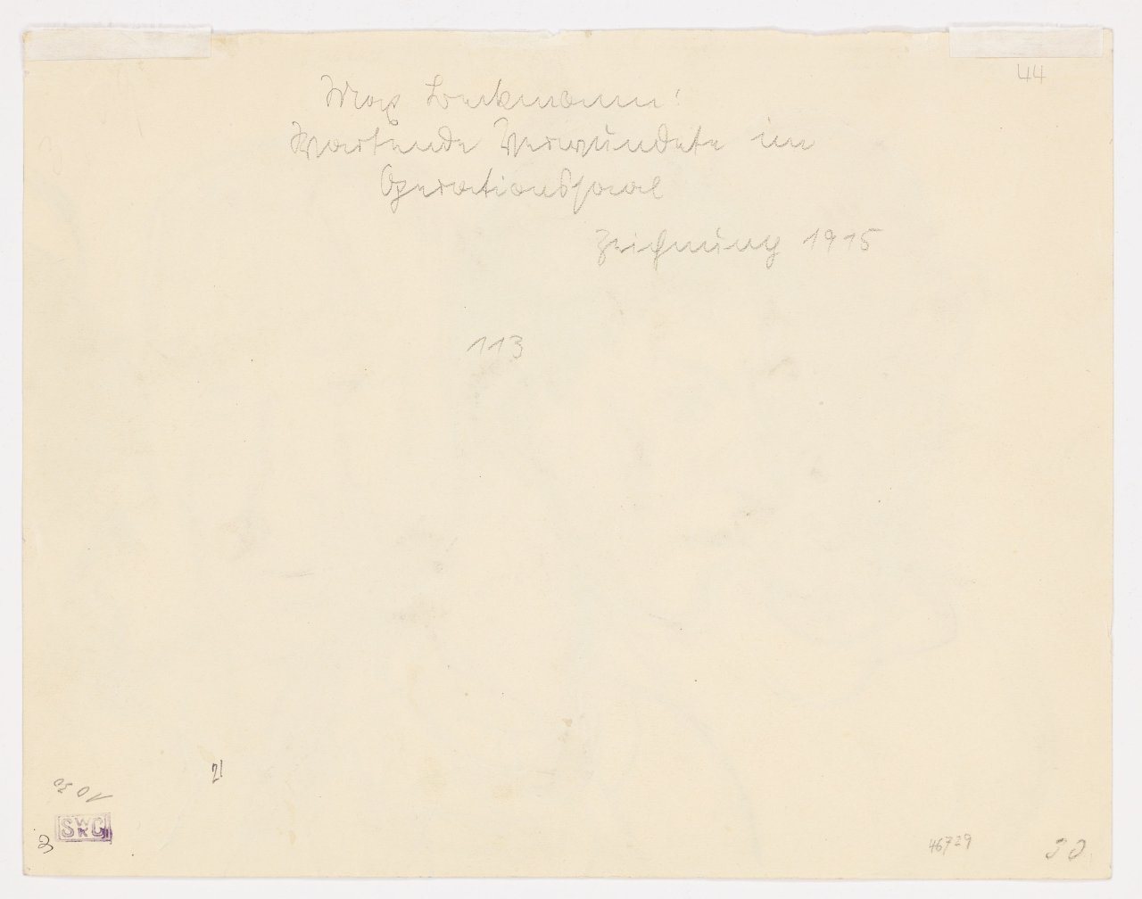 Auf diesem Bild ist das folgende Kunstwerk zu sehen: Max Beckmann. „Verwundete – Vier männliche Porträtköpfe“. 1915.