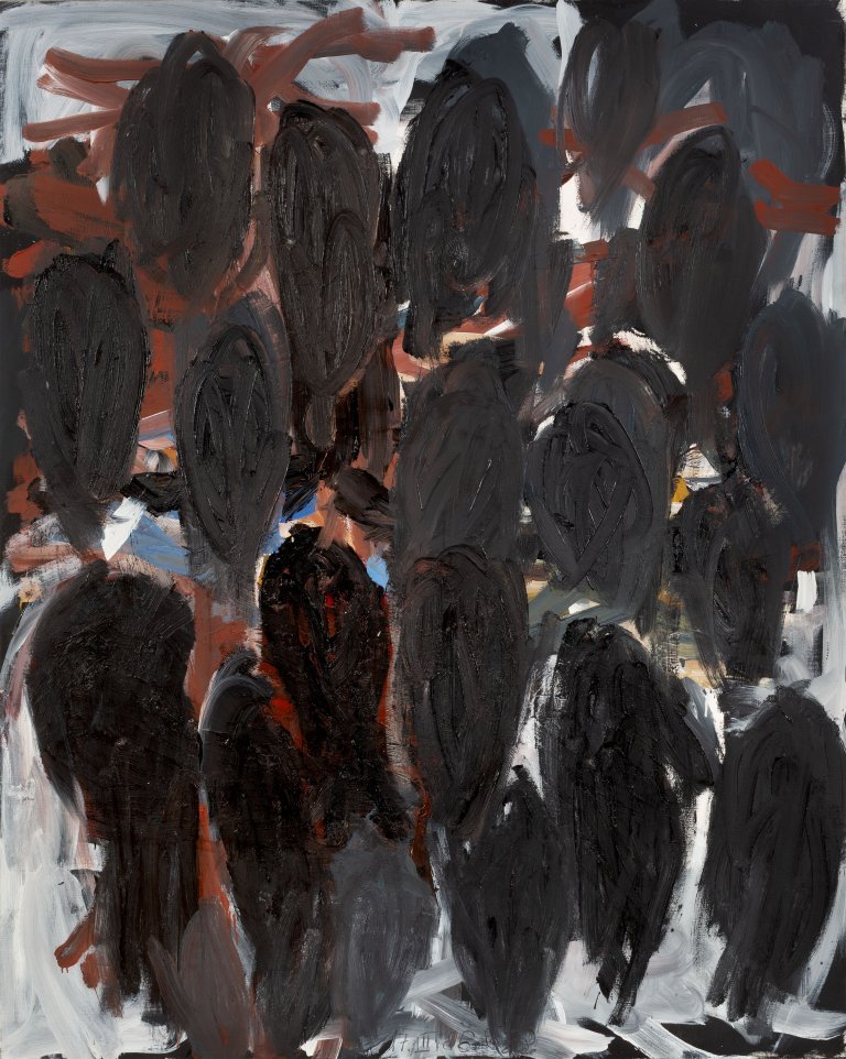 Auf diesem Bild ist das folgende Kunstwerk zu sehen: Georg Baselitz. „Tränen“. 1986.