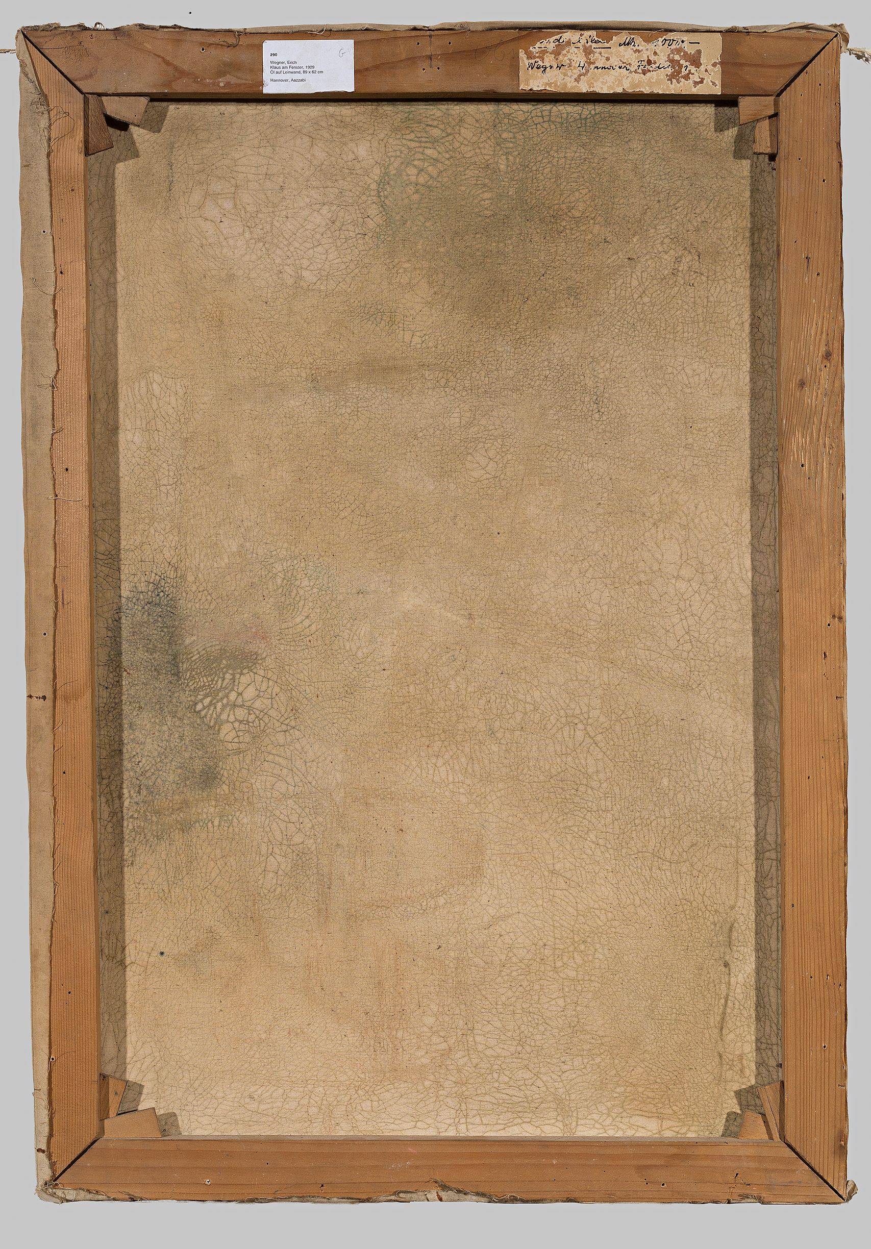 This picture shows the following artwork: Erich Wegner. Klaus at the window. 1929.