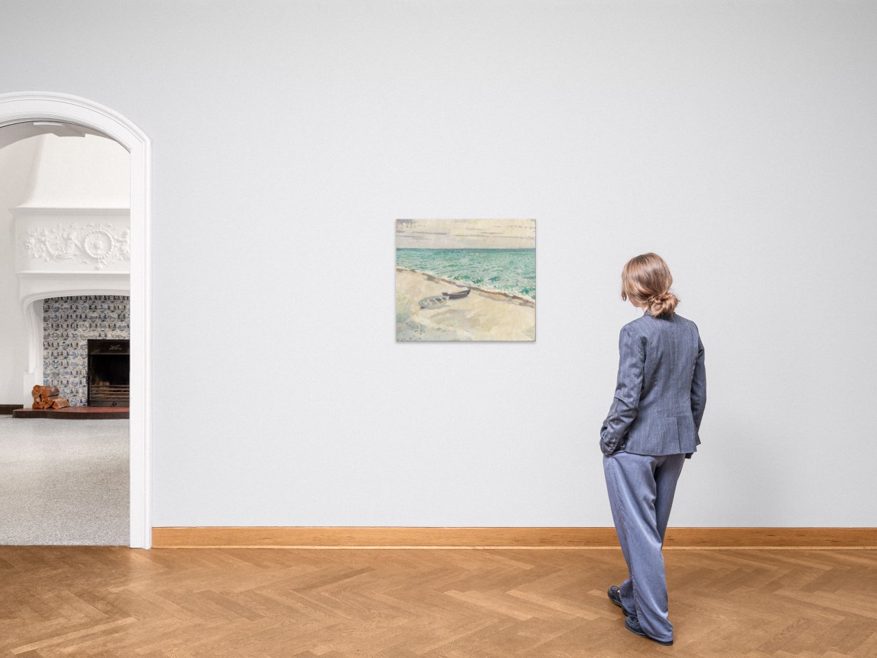 Auf diesem Bild ist das folgende Kunstwerk zu sehen: Max Beckmann. „Landwind“. 1905.