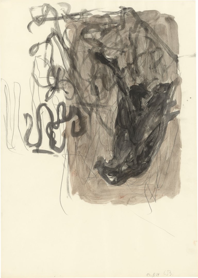 Auf diesem Bild ist das folgende Kunstwerk zu sehen: Georg Baselitz. Adler. 1979.
