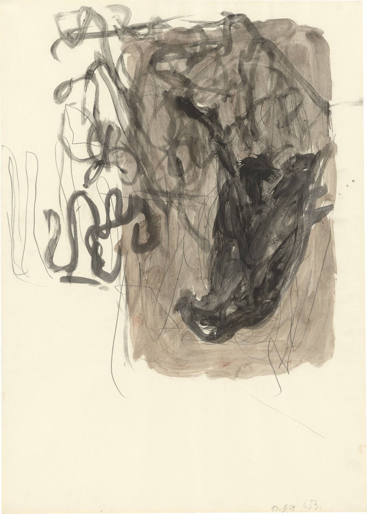 Auf diesem Bild ist das folgende Kunstwerk zu sehen: Georg Baselitz. Adler. 1979.
