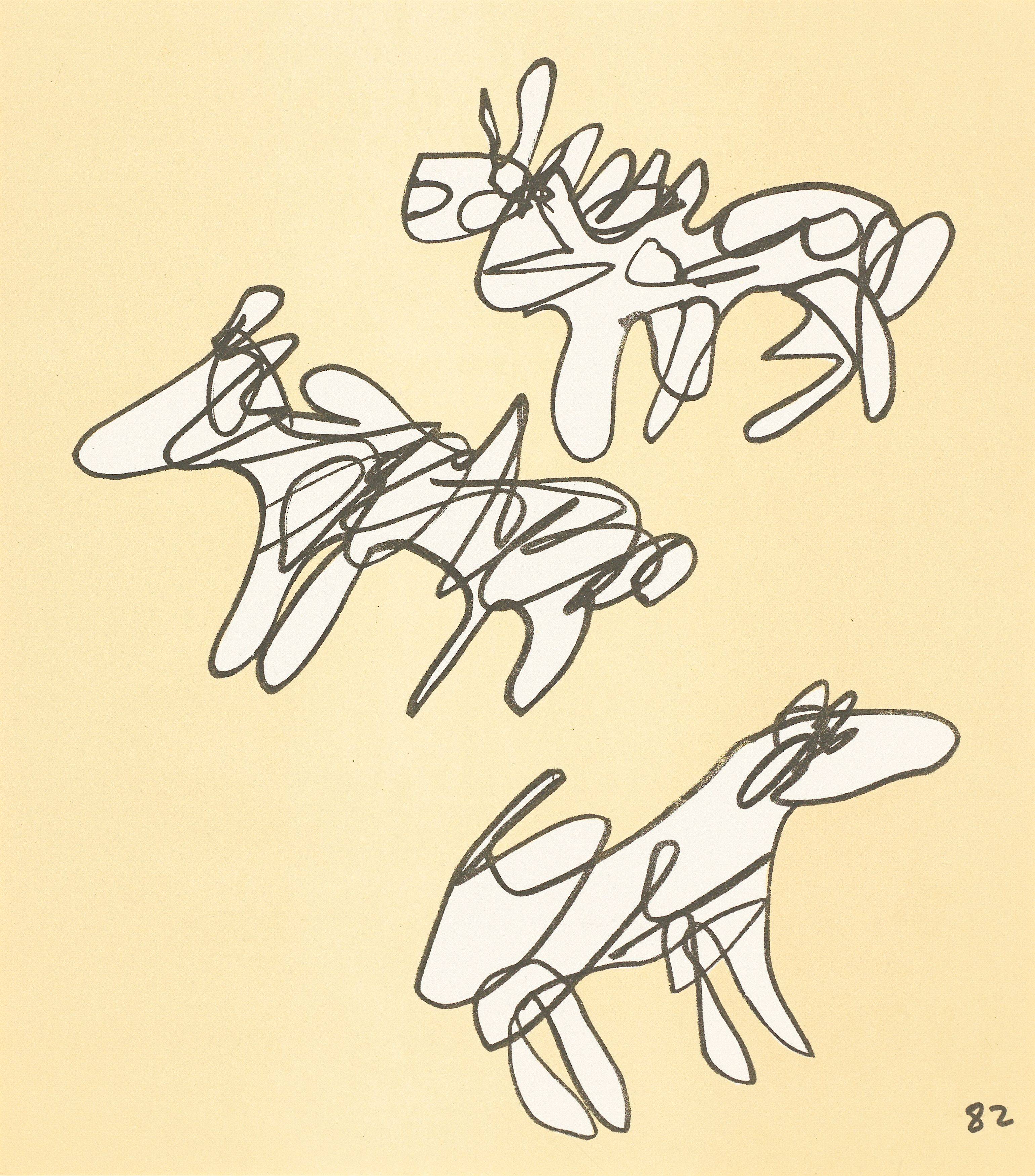 This picture shows the following artwork: Jean Dubuffet. ”Conjectures”. 1983.
