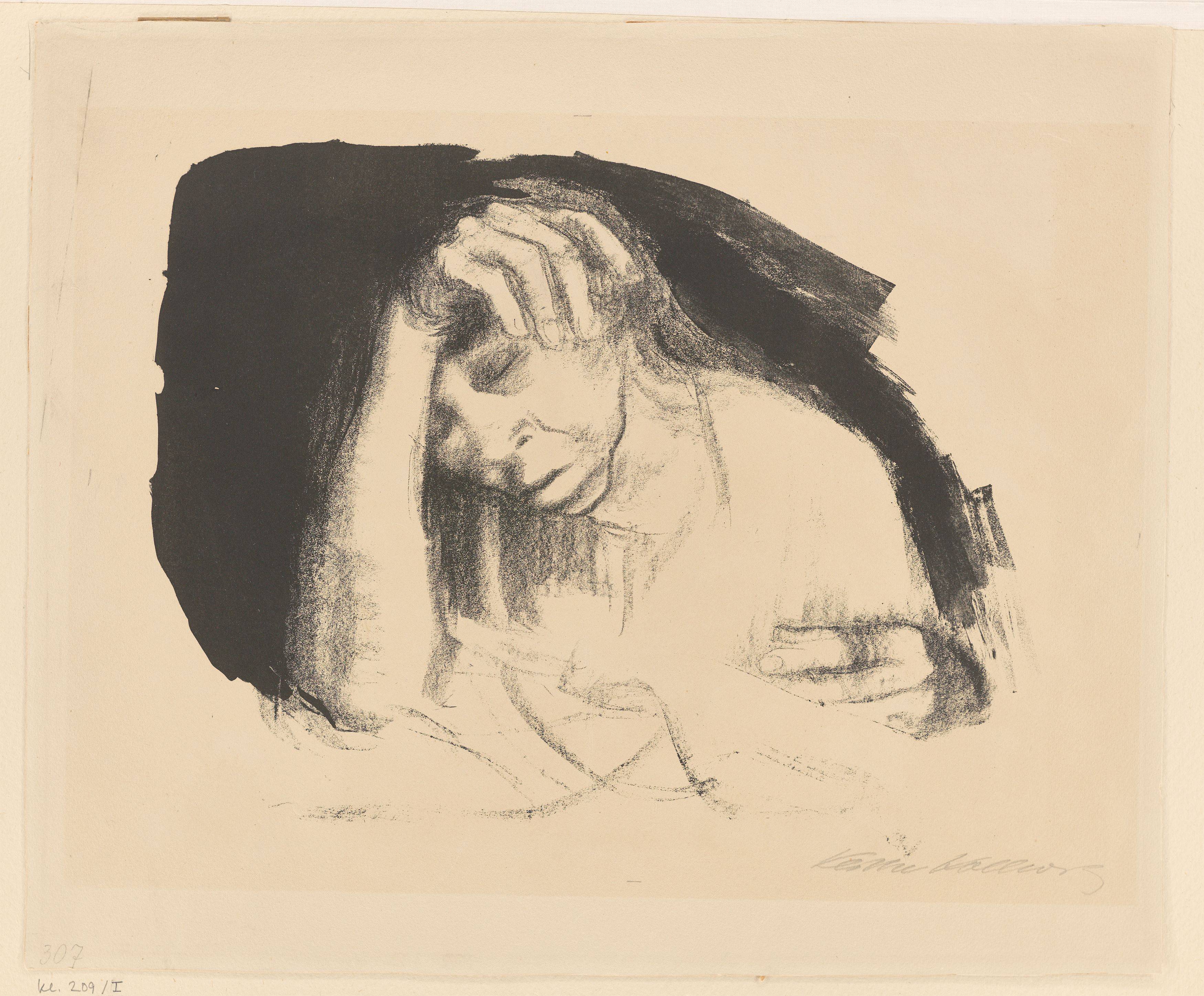 This picture shows the following artwork: Käthe Kollwitz. ”Heimarbeit”. Before April 1925/after 1926.