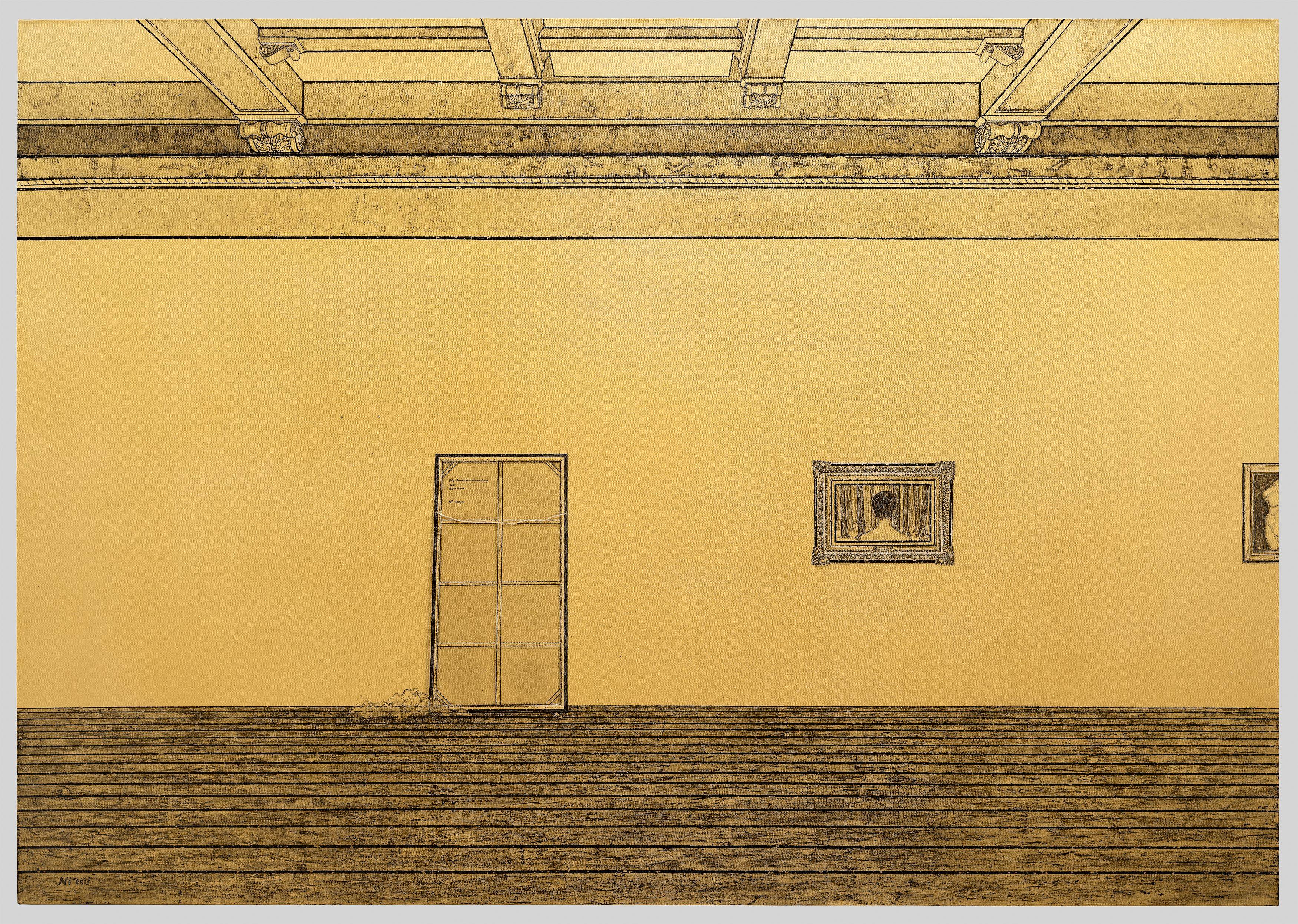 Auf diesem Bild ist das folgende Kunstwerk zu sehen: Ni Youyu. Three Persons Who Can't Meet in the Same Museum. 2015.