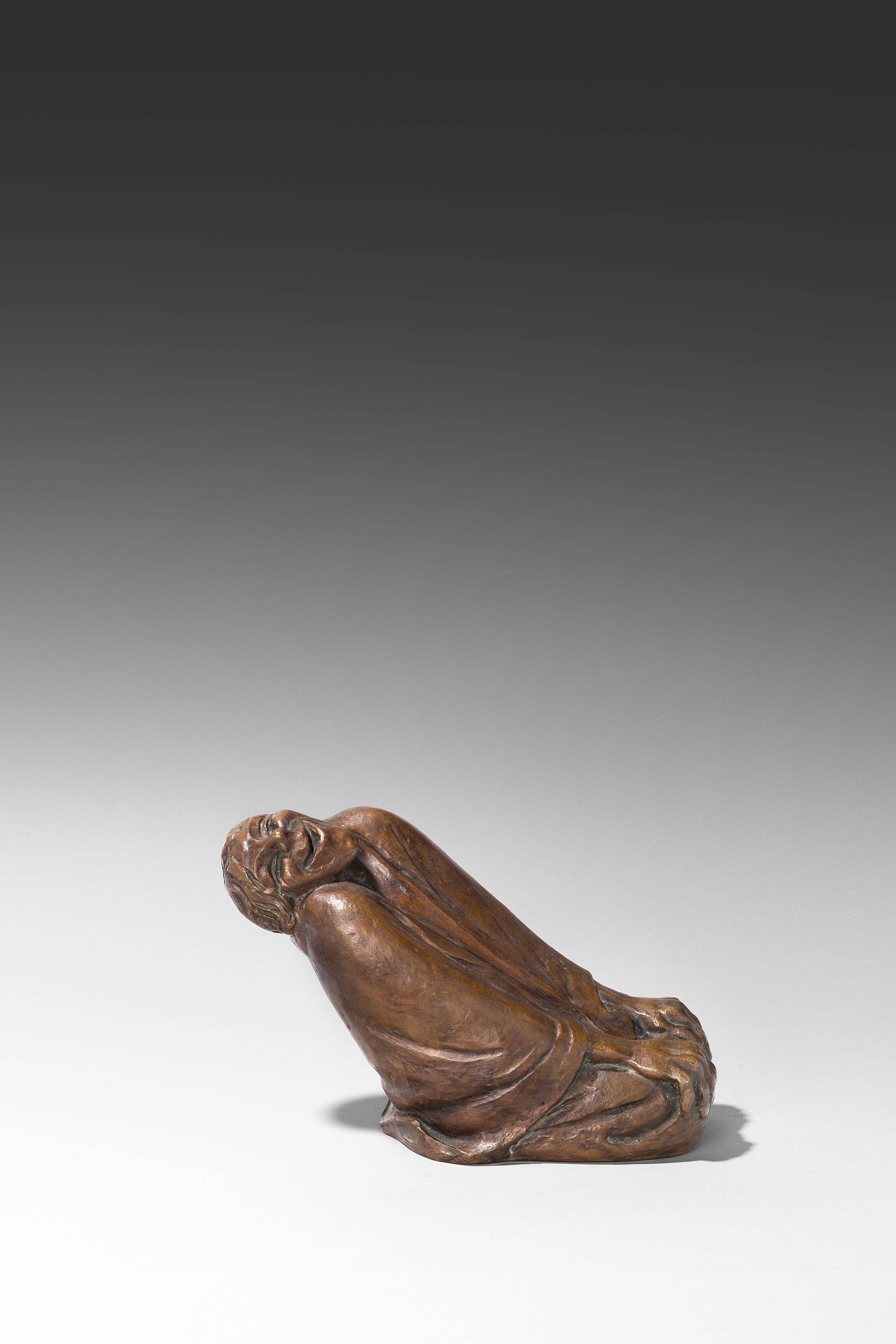 Auf diesem Bild ist das folgende Kunstwerk zu sehen: Ernst Barlach. „Lachende Alte“. Um 1936/37.