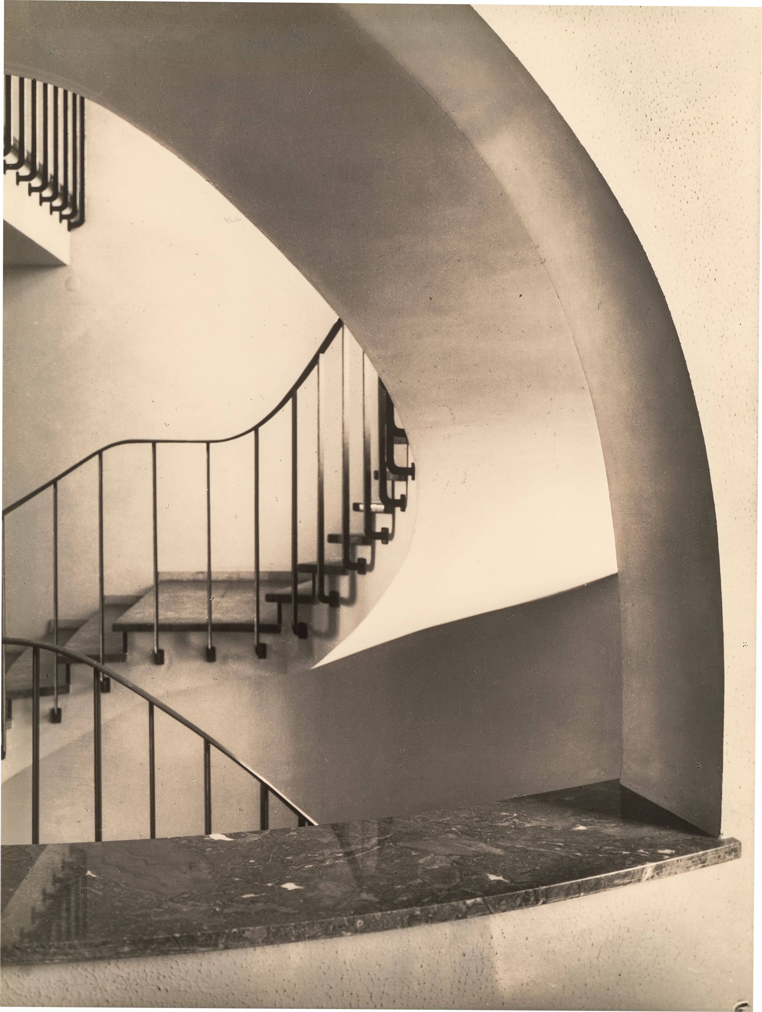 This picture shows the following artwork: Max Baur. Collection: Stairwells. 1950s.