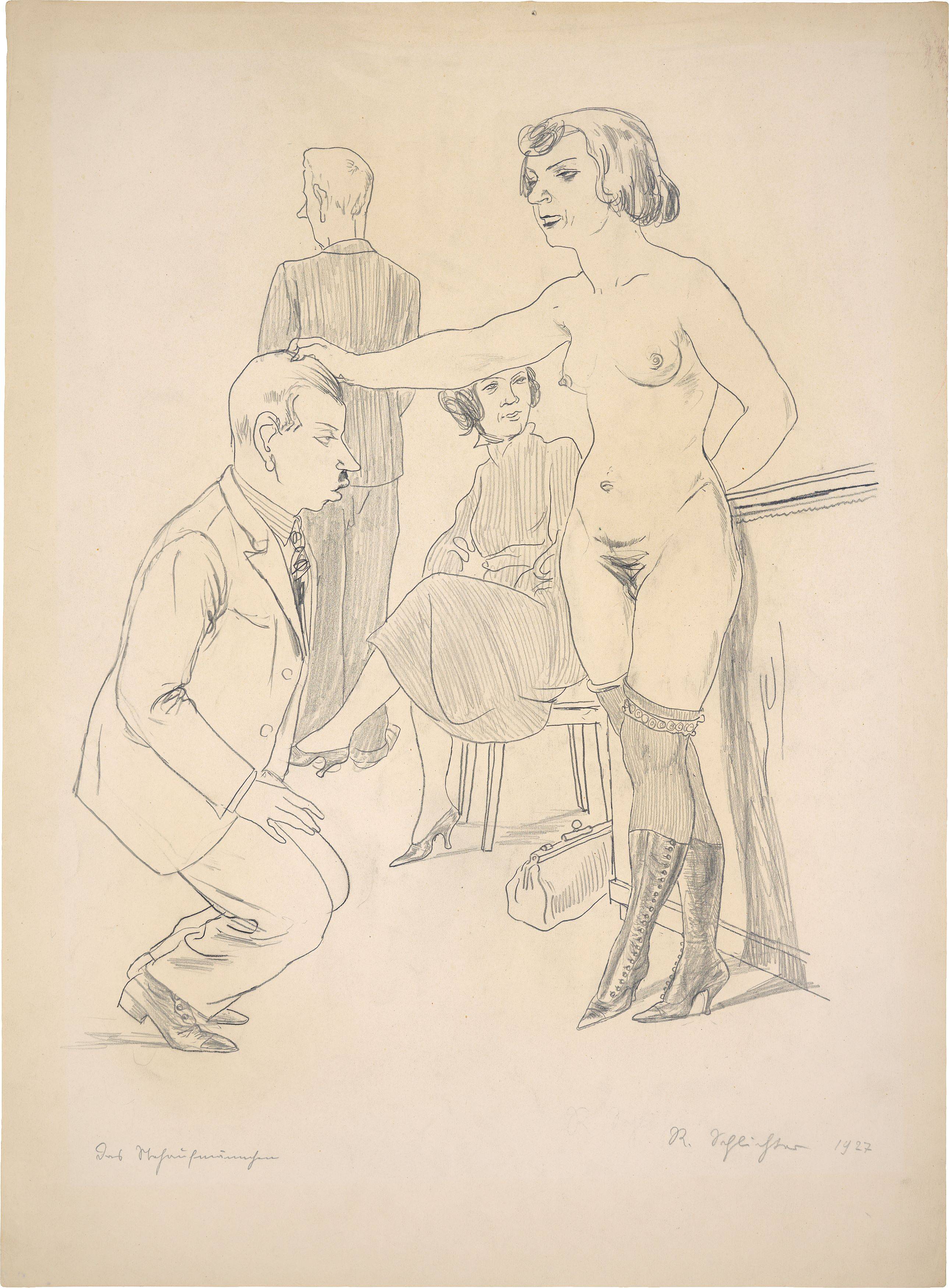 Auf diesem Bild ist das folgende Kunstwerk zu sehen: Rudolf Schlichter. „Das Stehaufmännchen“. 1927.