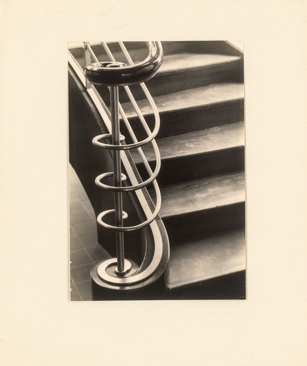 This picture shows the following artwork: Max Baur. Collection: Stairwells. 1950s.