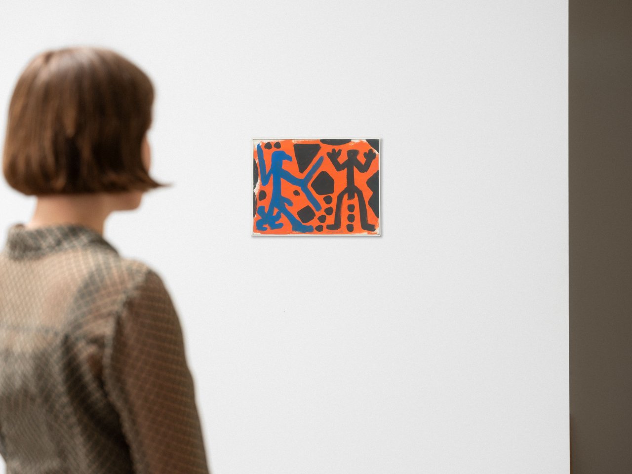 Auf diesem Bild ist das folgende Kunstwerk zu sehen: A.R. Penck. „Sendero luminosos I“.